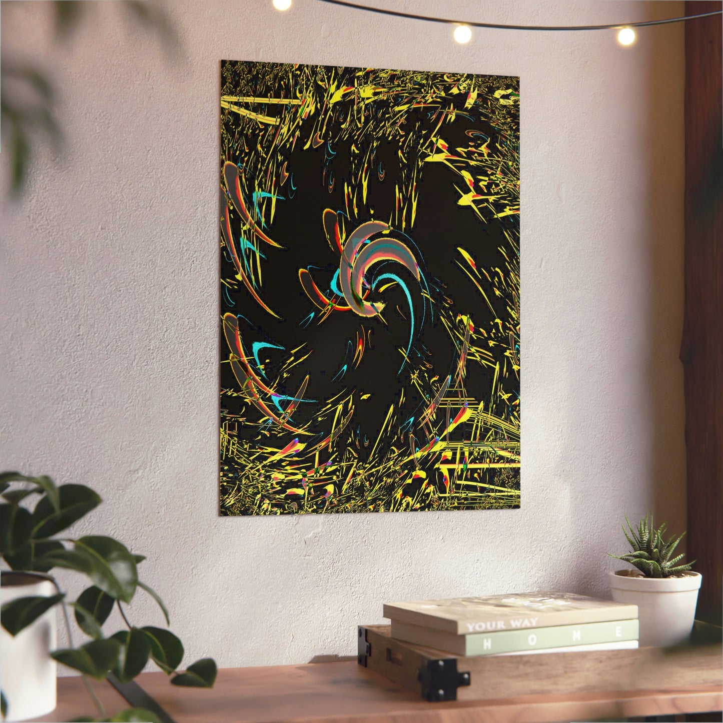 Aluminum Composite Panels ... "Waning 1/8 Moon" ... Central Idaho ... Late-Autumn 2021 ... Renedering Time: 18 Hours ... Original Works ... Mandelbrot & Julian Fractals & Illusions ...
