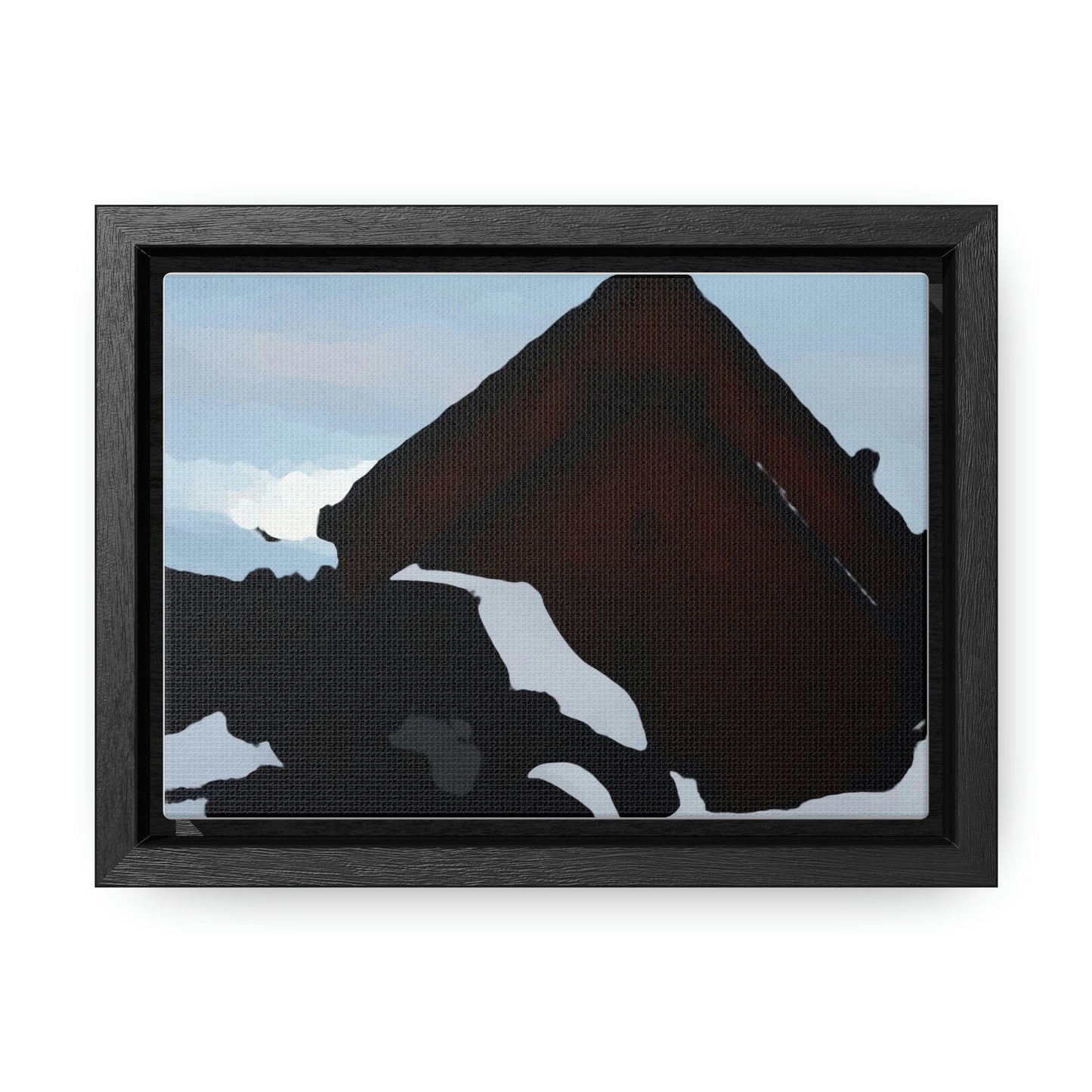 Gallery Canvas Wraps, Horizontal Frame ... After An Intense Snow Storm ... 'Digging Out' ... A Vehicle & Cabin "In The Mountains" ... March 2023 ... Original Works ...