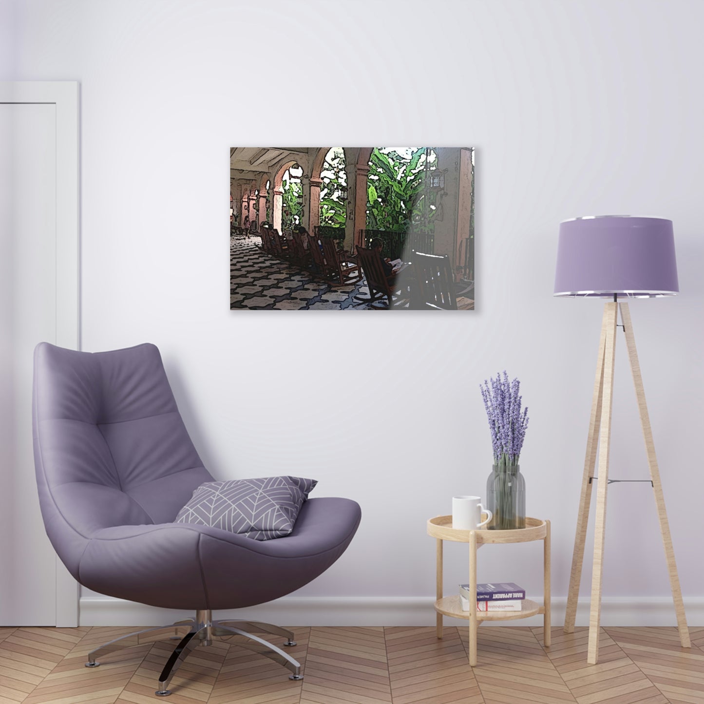 Acrylic Prints ...  Lanai & Rocking Chairs At: 'The Pink Palace' ... The Royal Hawai'ian ... Honolulu, HI ... '27Oct2014' ... Original Works ...