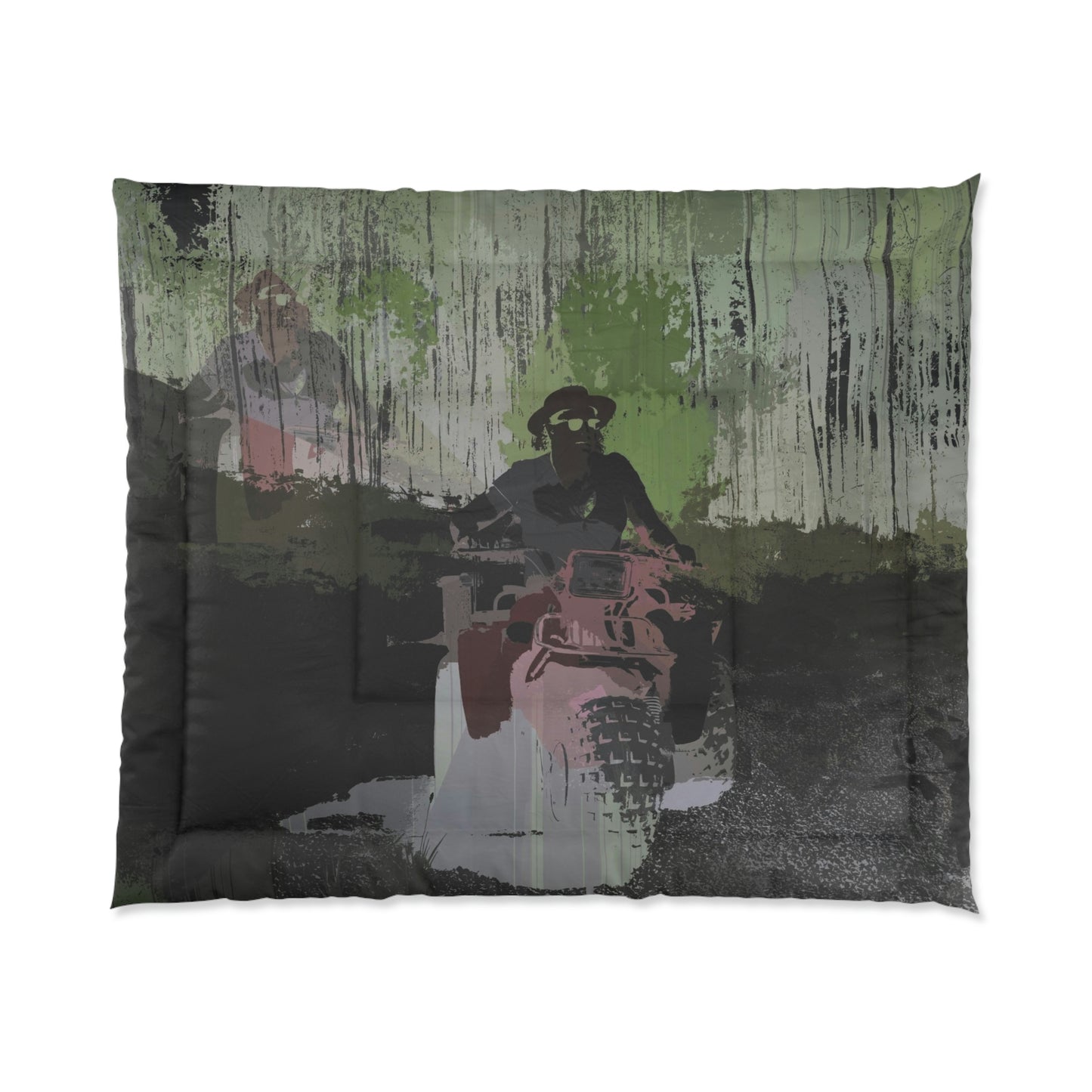 Comforter ... 3-Wheeln' N' Groovin The Mountain Roads ... Central Idaho ... Original Works ...
