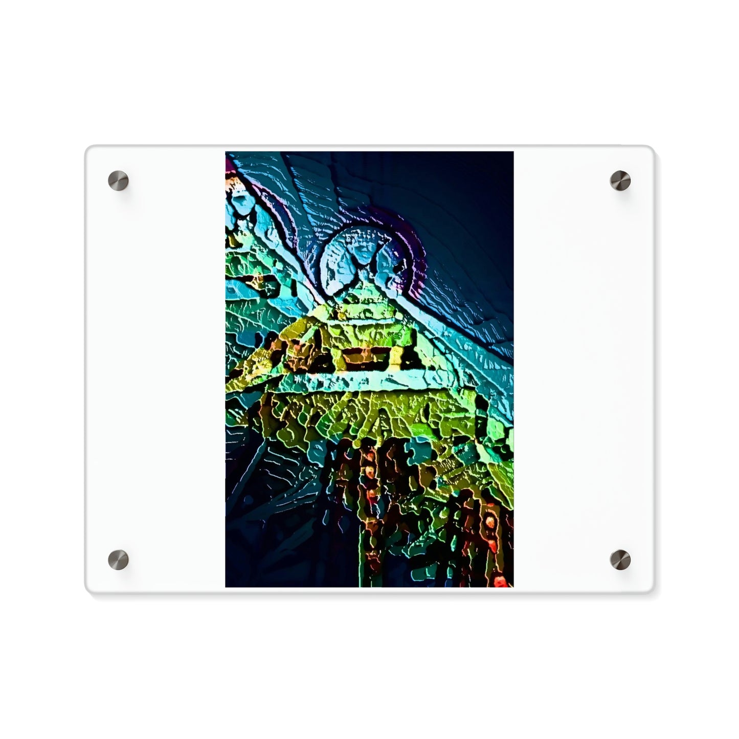 Acrylic Wall Art Panels ... "Seattle's World Fair" ... Below Space Needle 'Looking Up' ... On A Very Rainy Morning (Father's Family Photo). ... Original ...