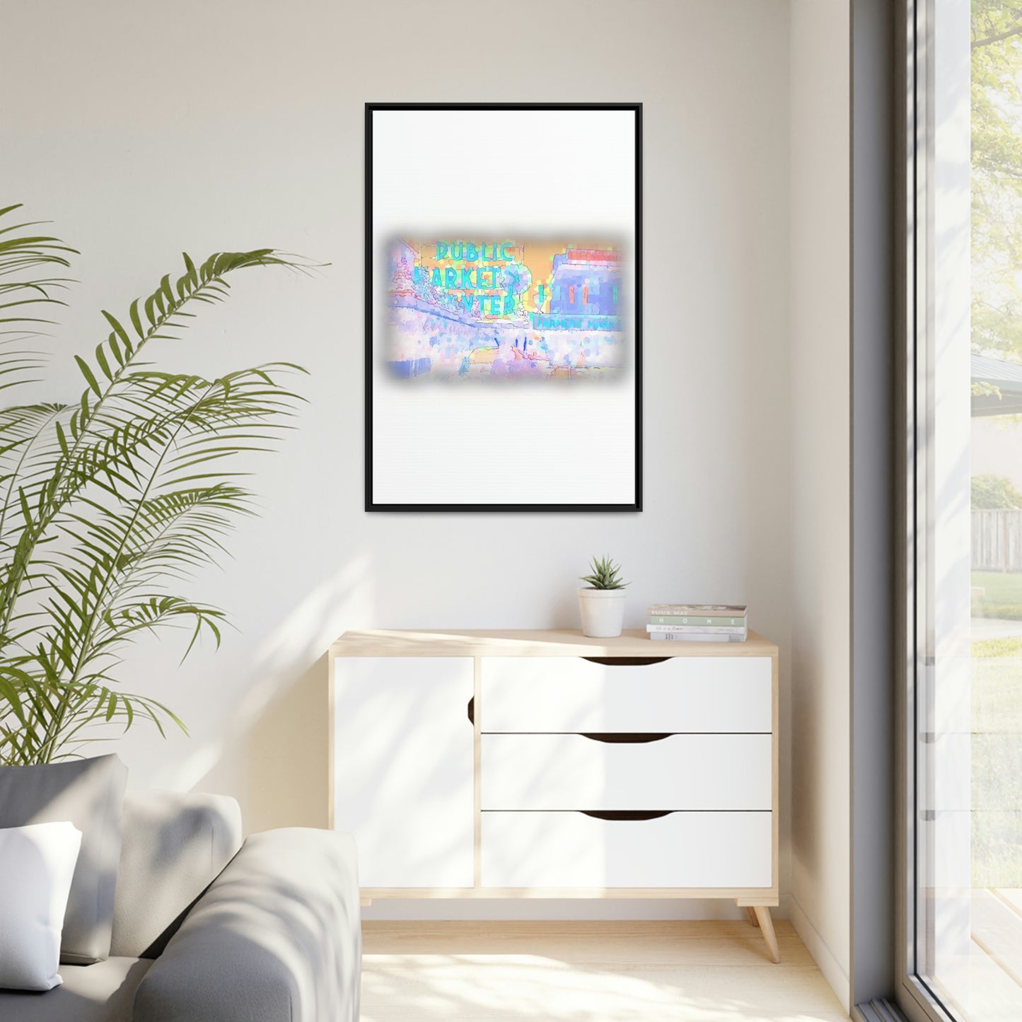 Matte Canvas, Black Frame ... PPM: Pike Place Market ... Original Work ... Winter 2022 ...