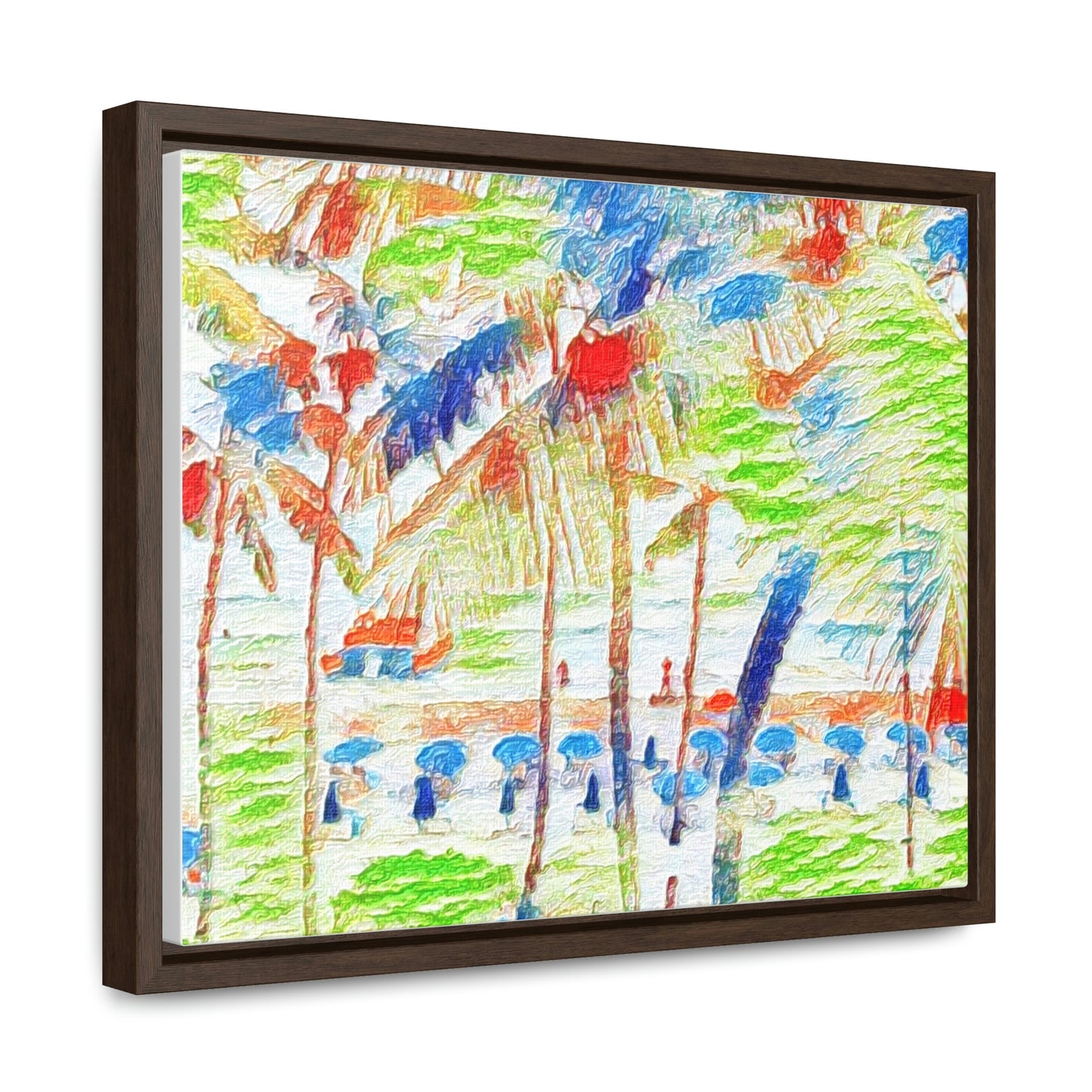 Gallery Canvas Wraps, Horizontal Frame ... "The Royal Hawai'ian: Waikiki Beach_Beach" ... Honolulu, HI ... Ocotber 2014 (Halloween) ... Original Works ...