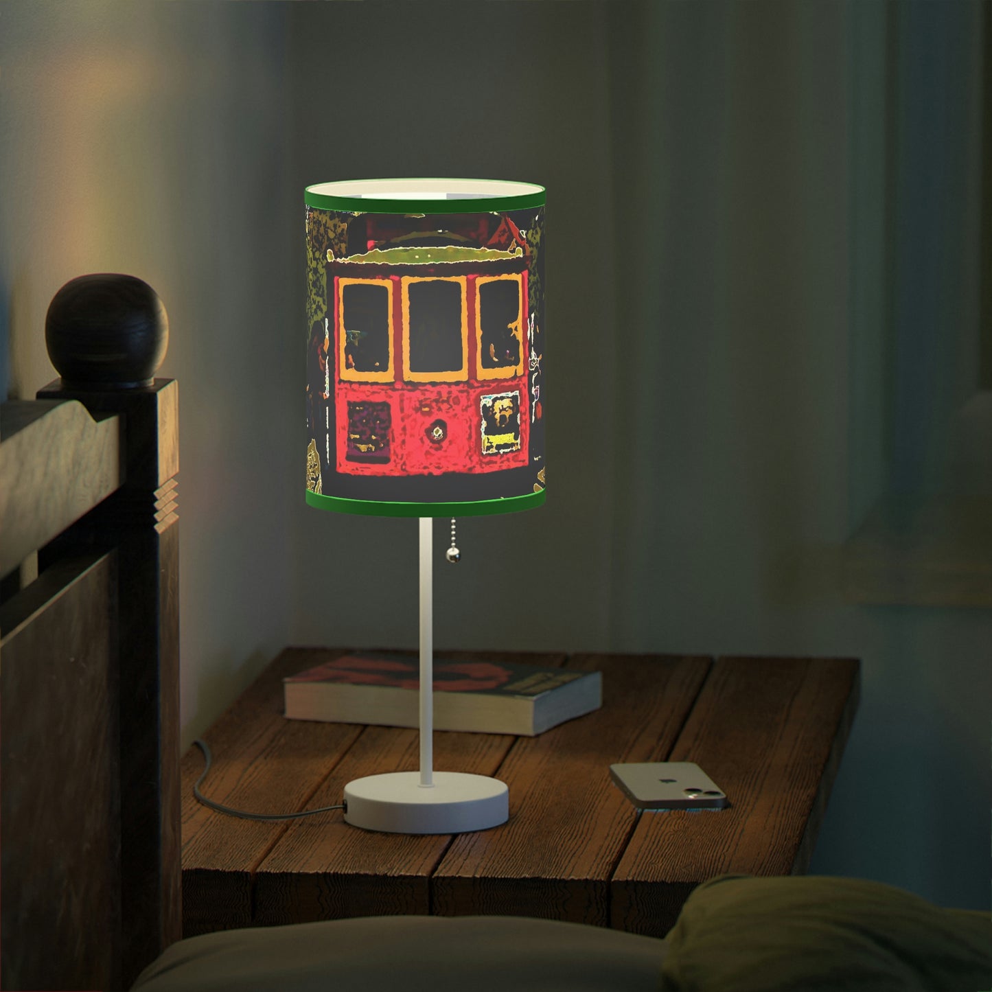 Lamp on a Stand, US|CA plug ... San Francisco ... 'A Rice-A-Roni-A-San Francisco Treat' ... "A Cable Car Classic" ... Family Archives: 1973 ... Original Works ...
