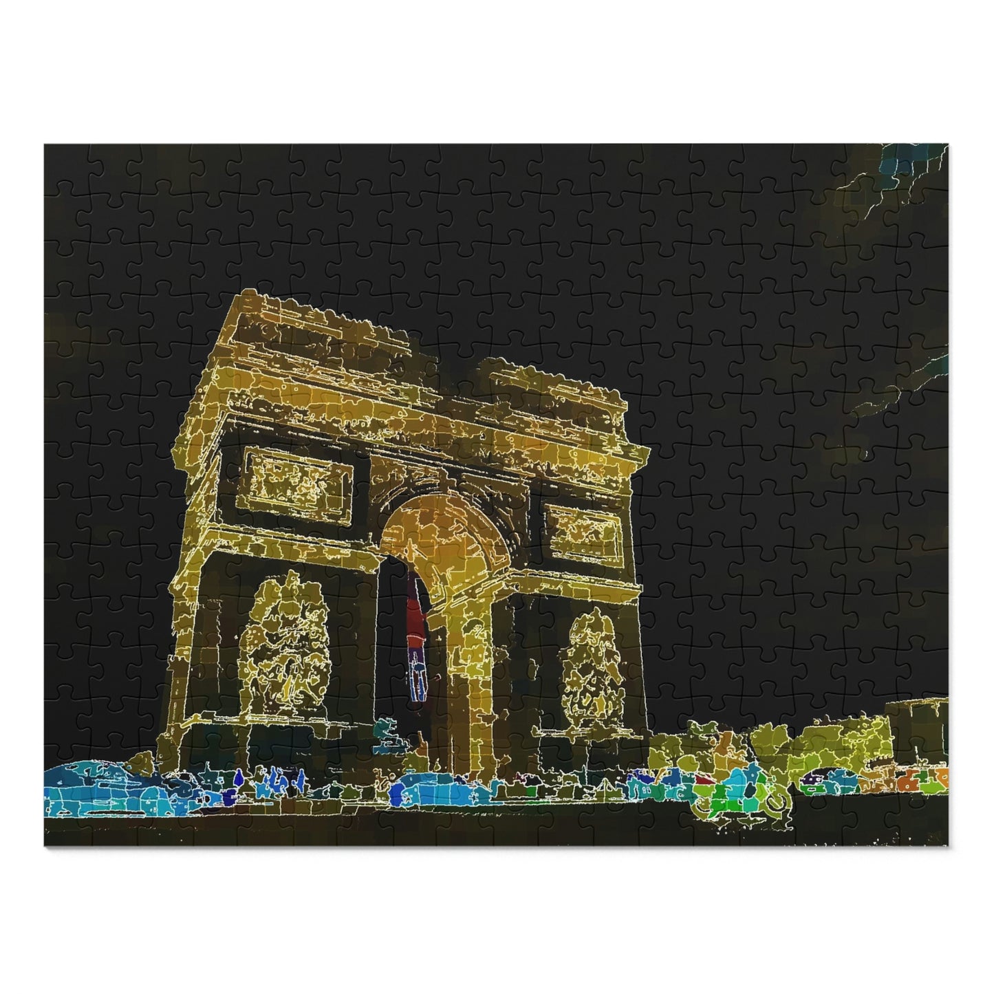 Jigsaw Puzzle (30, 110, 252, 500,1000-Piece) ...  L'Arc de Triomphe ... 'Barbara Joan Bonnell-Holt Photo' ... Circa 1972 ... Oringinal Works ...