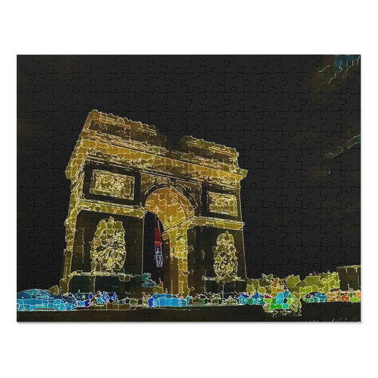 Jigsaw Puzzle (30, 110, 252, 500,1000-Piece) ...  L'Arc de Triomphe ... 'Barbara Joan Bonnell-Holt Photo' ... Circa 1972 ... Oringinal Works ...