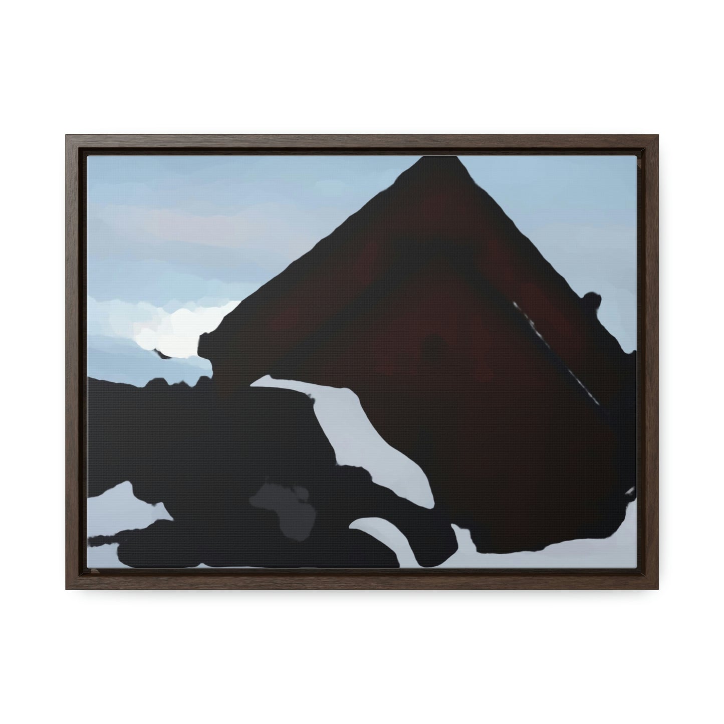 Gallery Canvas Wraps, Horizontal Frame ... After An Intense Snow Storm ... 'Digging Out' ... A Vehicle & Cabin "In The Mountains" ... March 2023 ... Original Works ...