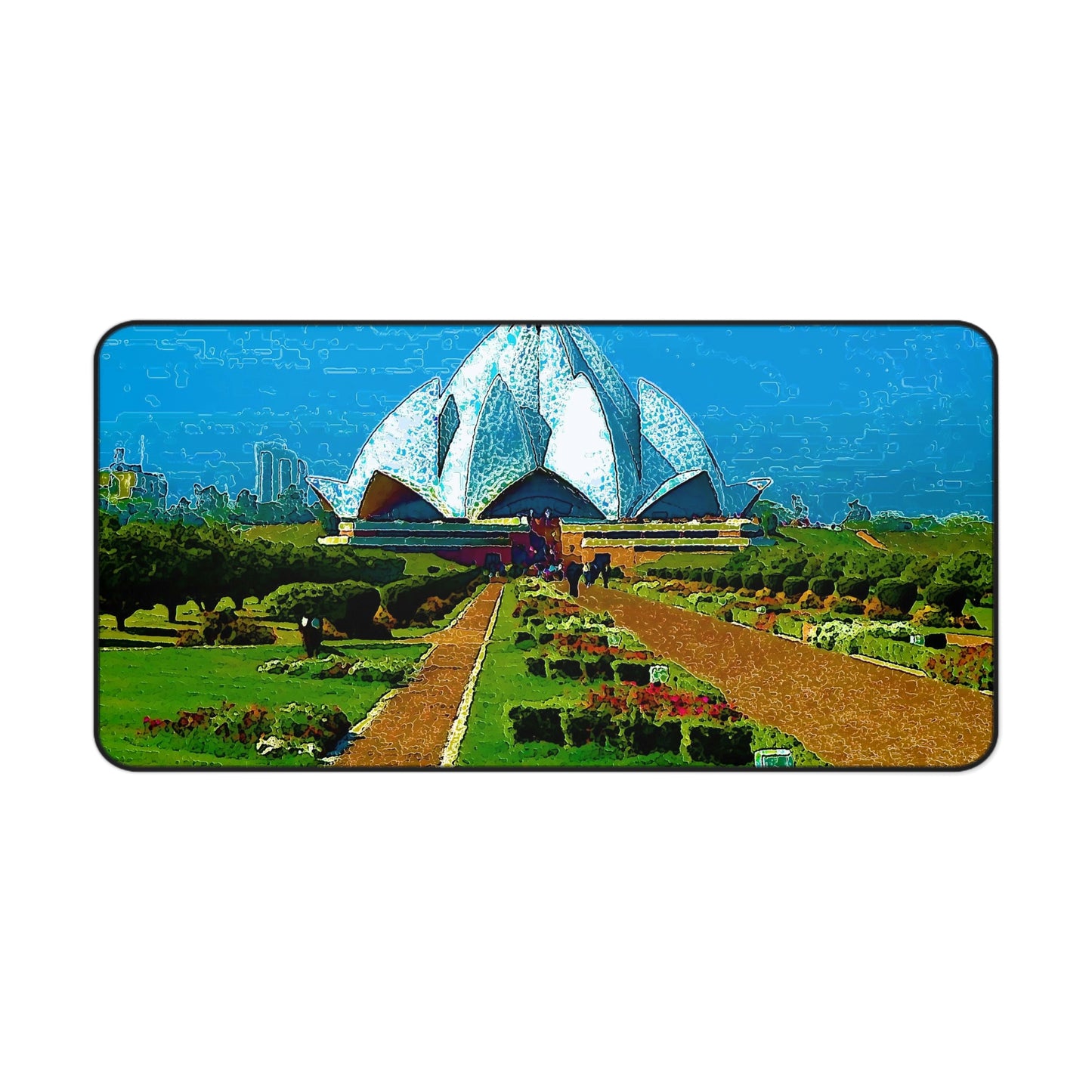 Desk Mat ... 'Bahai'i House-Of-Worship' ... "Lotus Temple: Delhi, India, 2008" ... Original Works ...