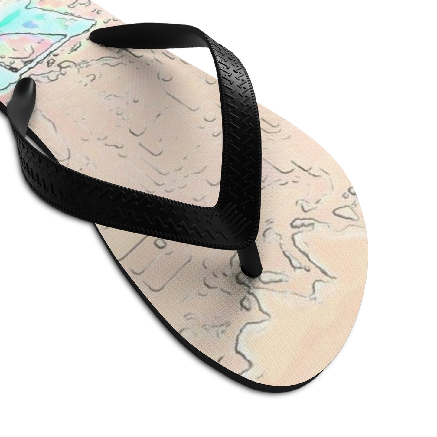 Unisex Flip-Flops ...  Seattle Columbia Cup On Lake Washington ... "Dave Wilcox Heads For The Win" ... Associate Gift-Photo ... Original Works ...