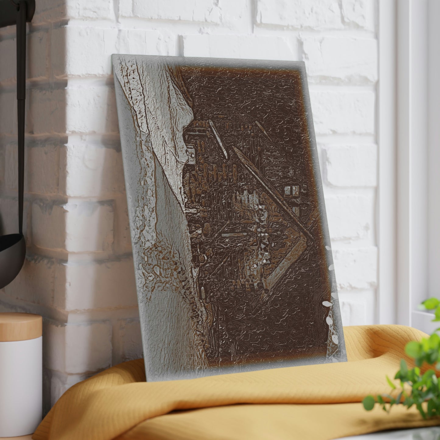 Glass Cutting Board ..."A Stormy Thanksgiving Celebration In-The-Mountains"