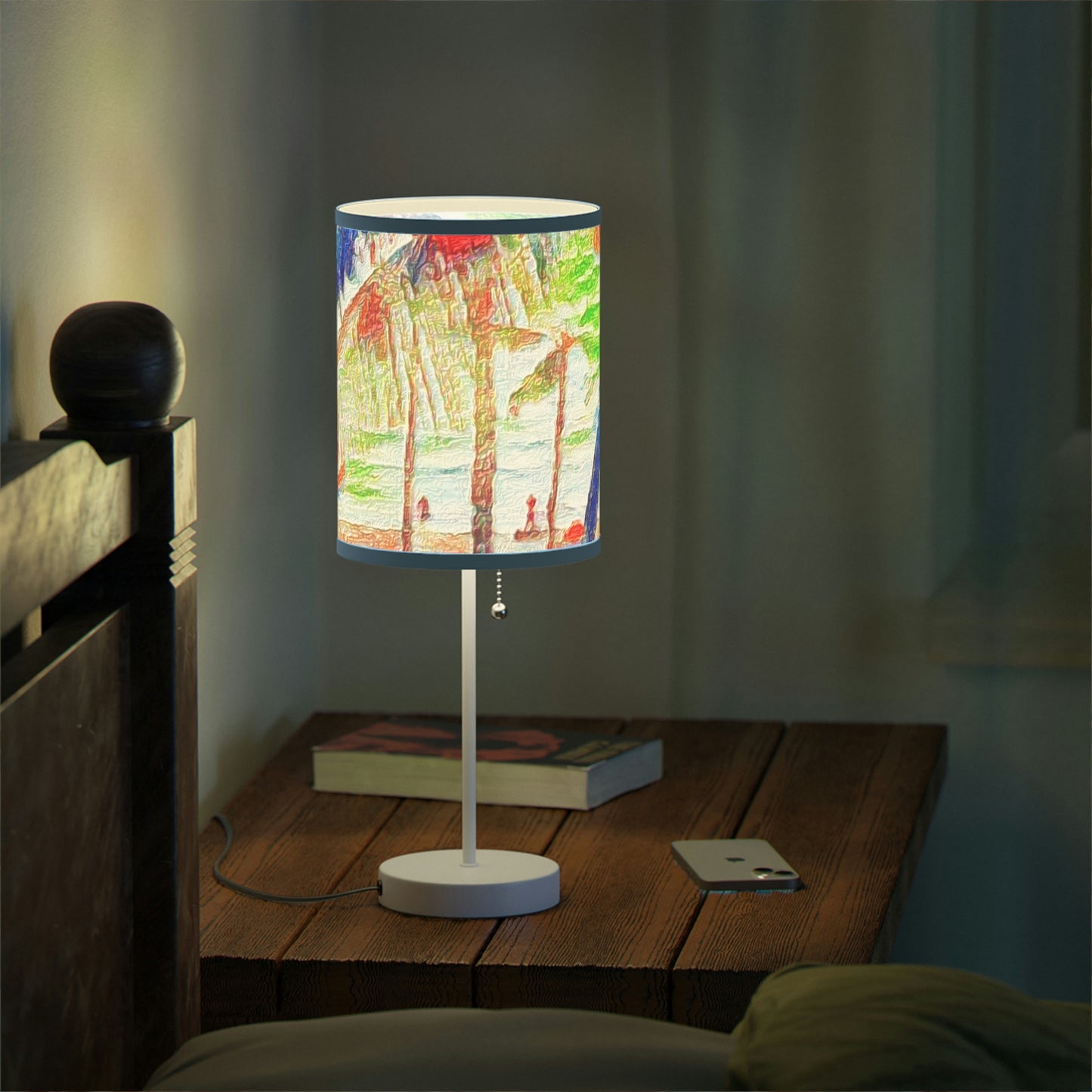 Lamp on a Stand, US|CA plug ... "The Royal Hawai'ian: Waikiki Beach_Beach" ... Honolulu, HI ... Ocotber 2014 (Halloween) ... Original Works ...