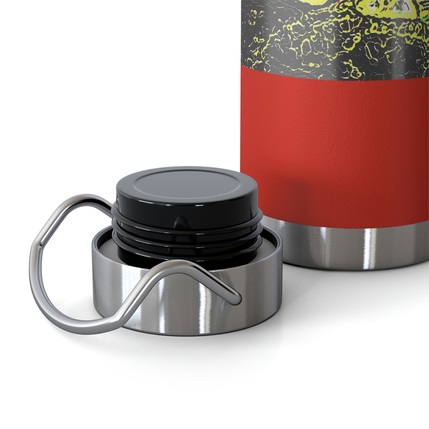 Copper Vacuum Insulated Bottle, 22oz ... "Snow Vehicle In Snow Storm At-Rest" ... Circa 12Mar23 ... Central Idaho ... 18-Hours Rendering Time: Original Works ...