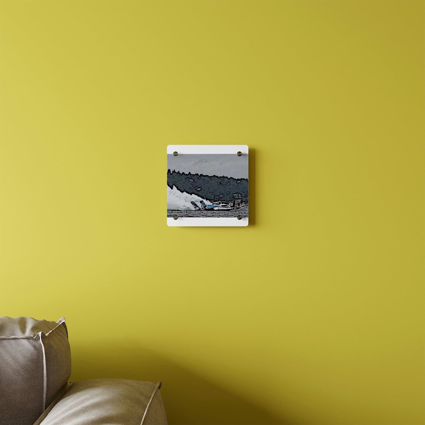 Acrylic Wall Art Panels ... Seattle Columbia Cup On Lake Washington ... "Dave Wilcox Heads For The Win" ... Associate Gift-Photo ... Original Works ...