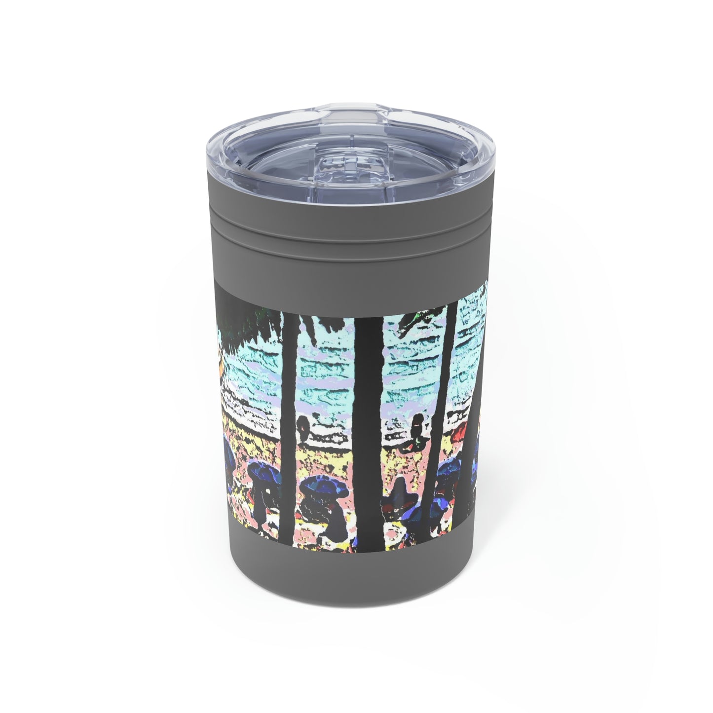 Vacuum Insulated Tumbler, 11oz ... "A Beautiful Beach Amongst The Palms" ... The Outrigger Waikiki, Honolulu, Oahu ... Original Works ...