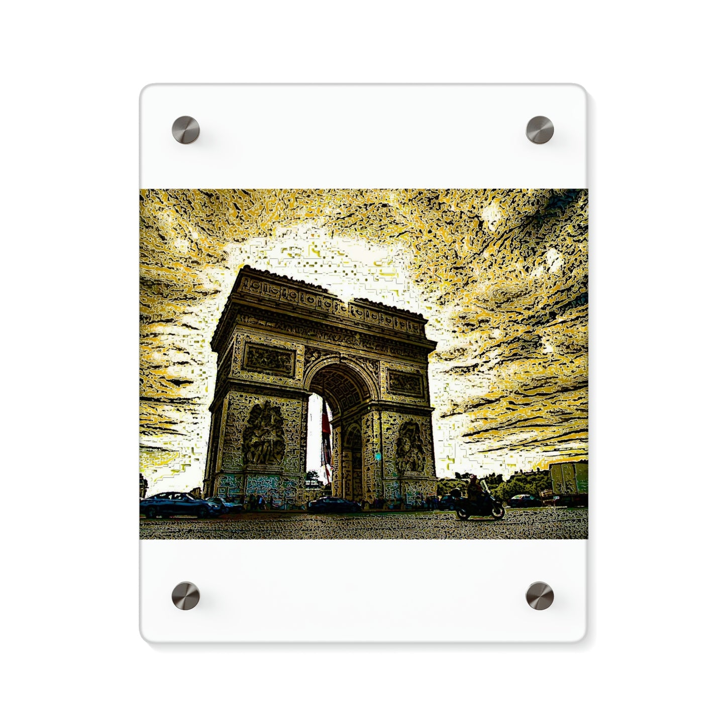 Acrylic Wall Art Panels ...  L'Arc de Triomphe ... 'Barbara Joan Bonnell-Holt Photo' ... Circa 1972 ... Oringinal Works ...