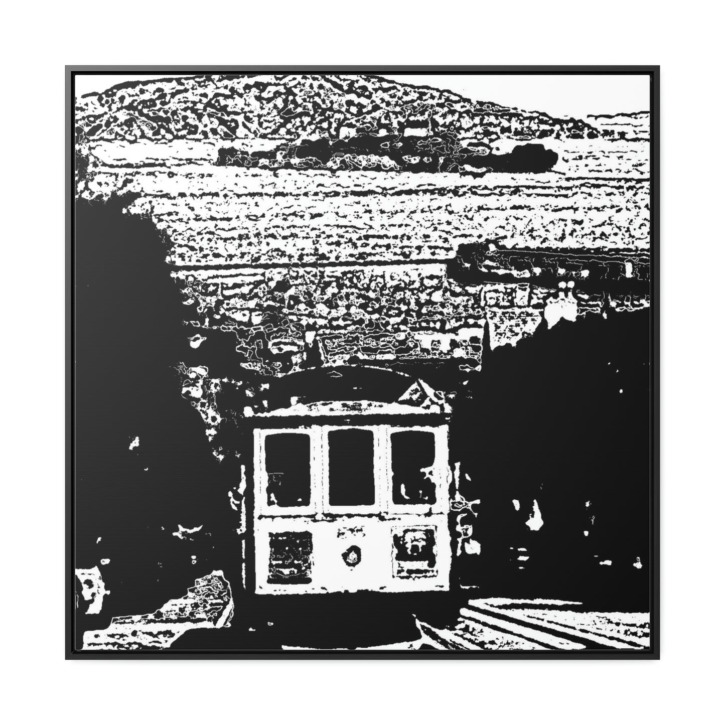 Gallery Canvas Wraps, Square Frame /// San Francisco ... 'A Rice-A-Roni-A-San Francisco Treat' ... "A Cable Car Classic" ... Family Archives: 1973 ... Original Works ...