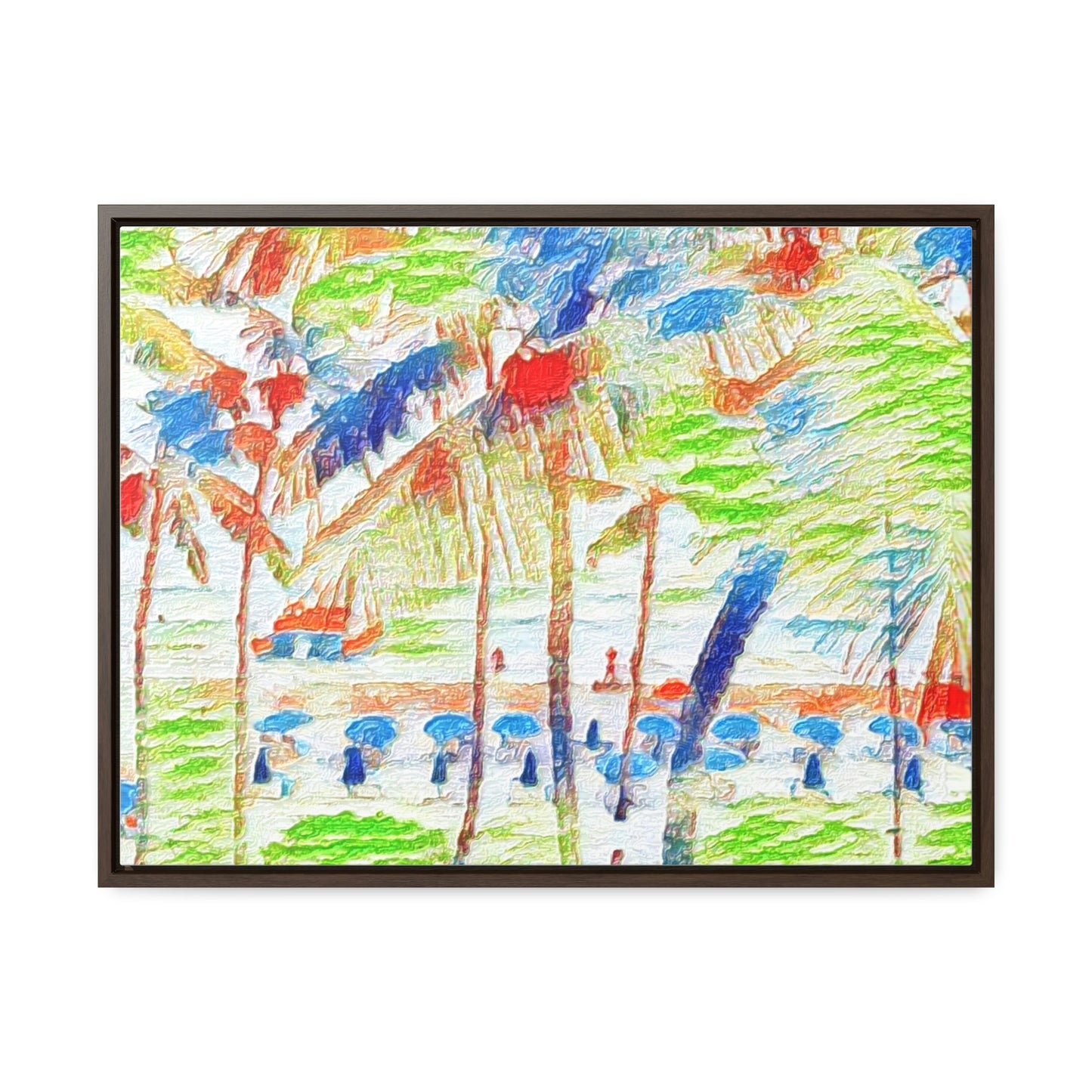 Gallery Canvas Wraps, Horizontal Frame ... "The Royal Hawai'ian: Waikiki Beach_Beach" ... Honolulu, HI ... Ocotber 2014 (Halloween) ... Original Works ...