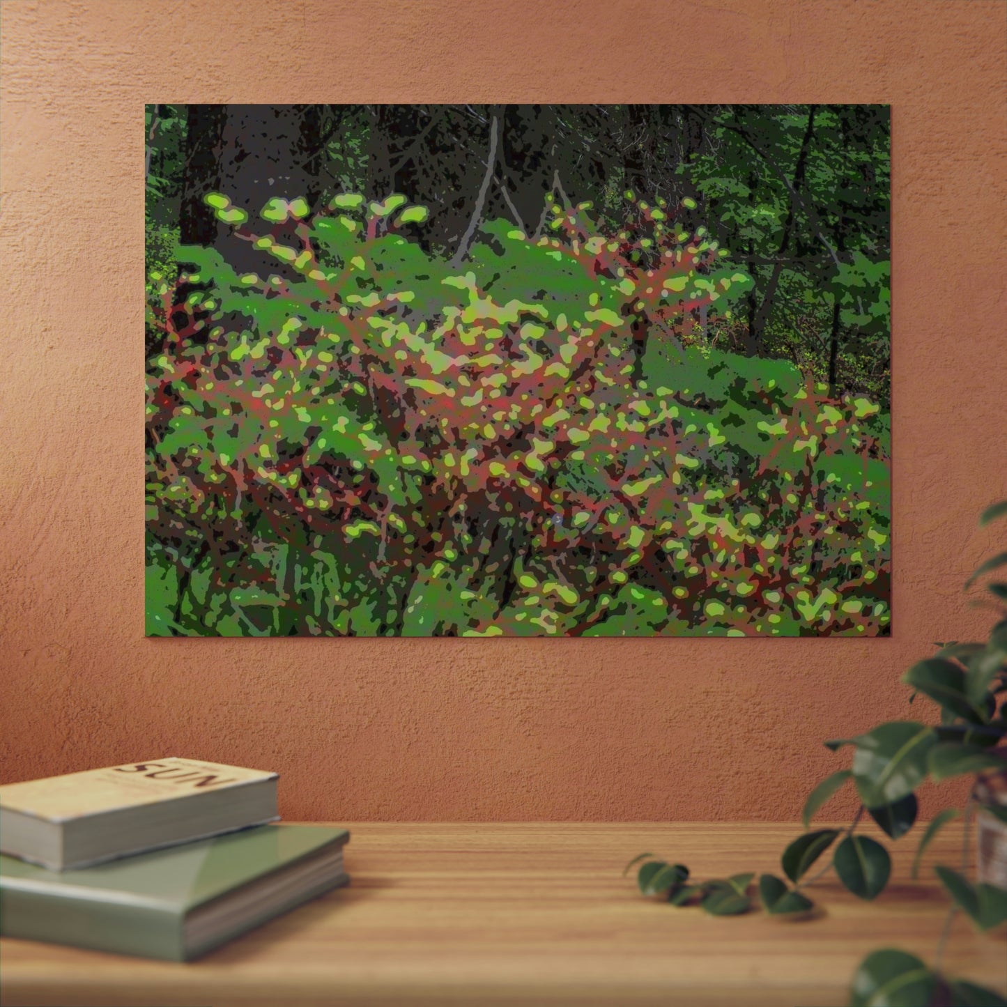 Aluminum Composite Panels ... "The Winding Road To Jersey Mountain" ... (USFS Rd. #222) ... Blueberries, Salmon Berries, Red Osier Dogwood, Grand Firs ... Original Works ... May 2022 ...