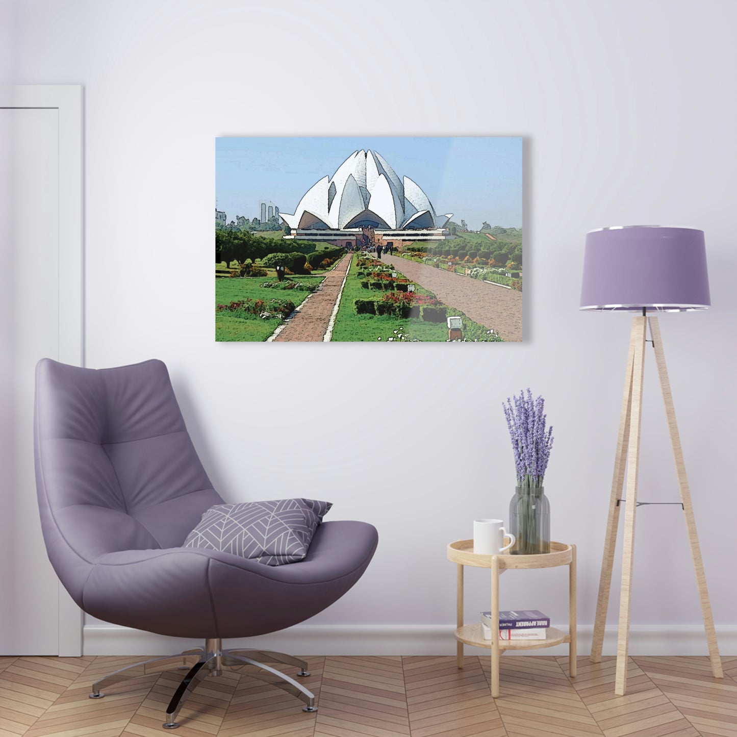Acrylic Prints ... 'Bahai'i House-Of-Worship' ... "Lotus Temple: Delhi, India, 2008" ... Original Works ...