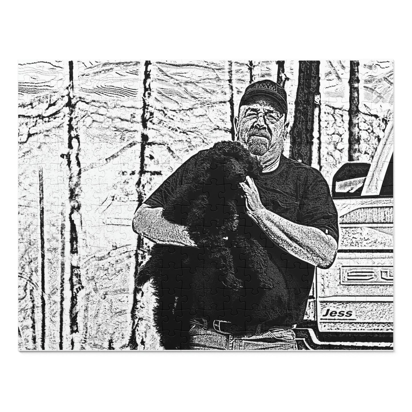 Jigsaw Puzzle (30, 110, 252, 500,1000-Piece) ... Pops & Me ... June 2022 ... California Point Lookout ... The Freeway To MacKay Bar ... Central Idaho Original Works ..