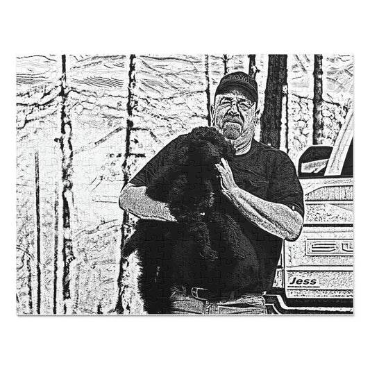 Jigsaw Puzzle (30, 110, 252, 500,1000-Piece) ... Pops & Me ... June 2022 ... California Point Lookout ... The Freeway To MacKay Bar ... Central Idaho Original Works ..