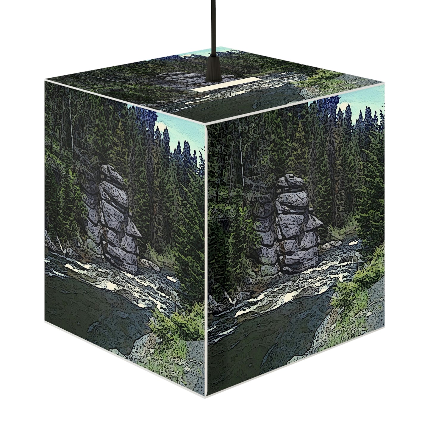 Light Cube Lamp ... "I Am Innocent" ... Tricky-Dick Immortalized ... Nixon Rock: Along The River ... Central Idaho, Summer 2020 ... Original Works ...