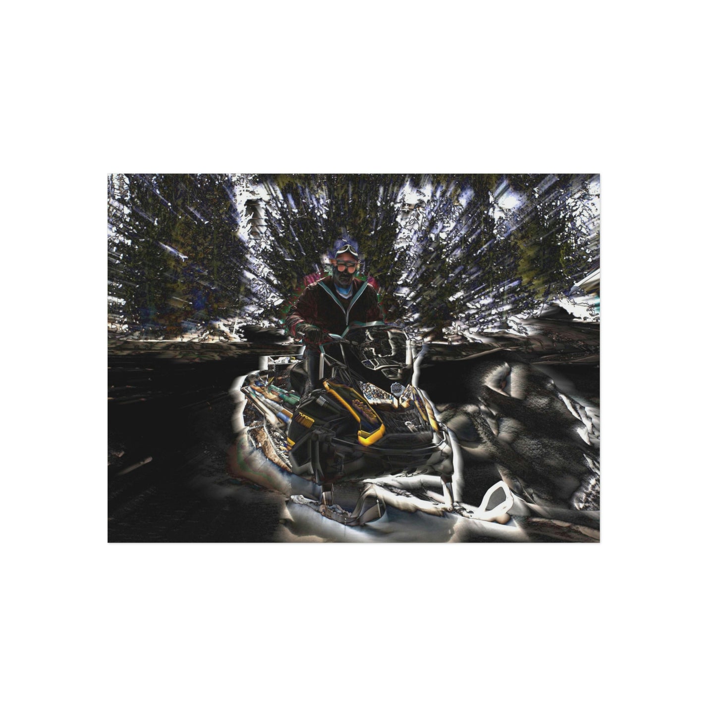 Aluminum Composite Panels ... Snowmobiling The Local Trails ... "A Spring Day" ... March 2021 ... Central Idaho ... Original Works ...