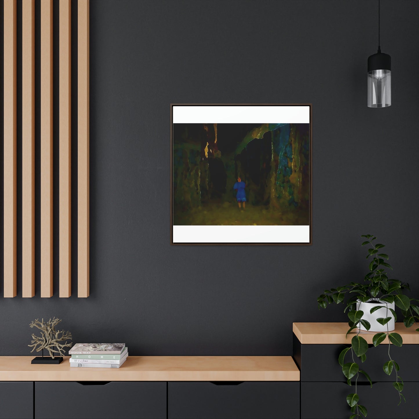 Gallery Canvas Wraps, Square Frame ... Jesuit Philosophy ... "In The Polynesian Banyans ..."