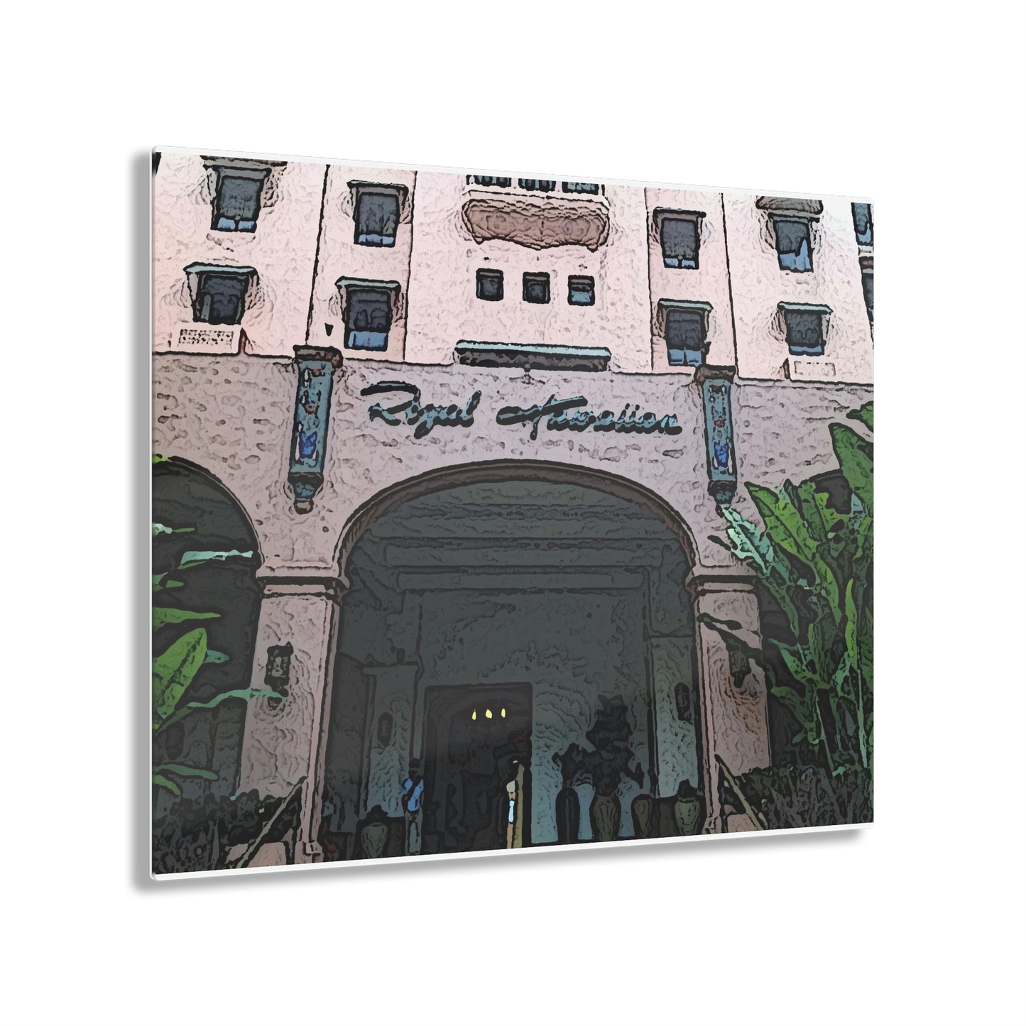 Acrylic Prints ...  "La Grande Entree" At: 'The Pink Palace' ... The Royal Hawai'ian ... Honolulu, HI ... '27Oct2014' ... Original Works ...