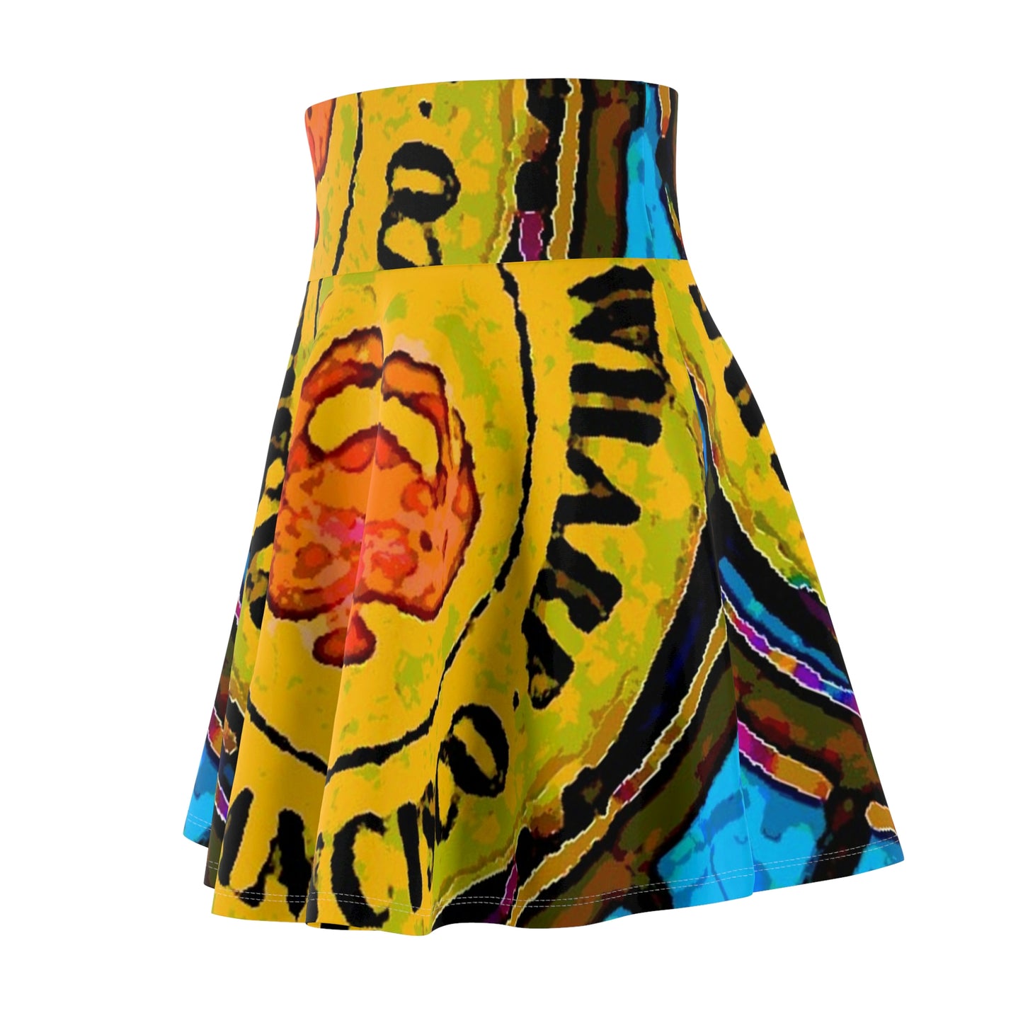 Women's Skater Skirt ... "No.9 Fishermen's Grotto - Fishermen's Wharf, SF, California" ... Family Archives: 1970's ... Original Works ...