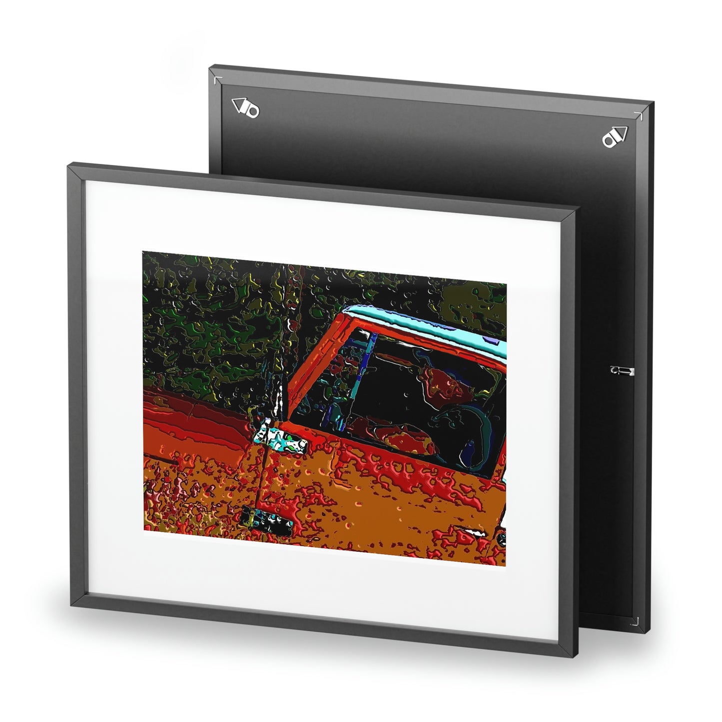 Framed Posters, Matte ... How-To-Drive-Idaho's-Mountain_Roads ... "Like A Professional" ... "Truckin' Like The Doo-Dah-Man" ...