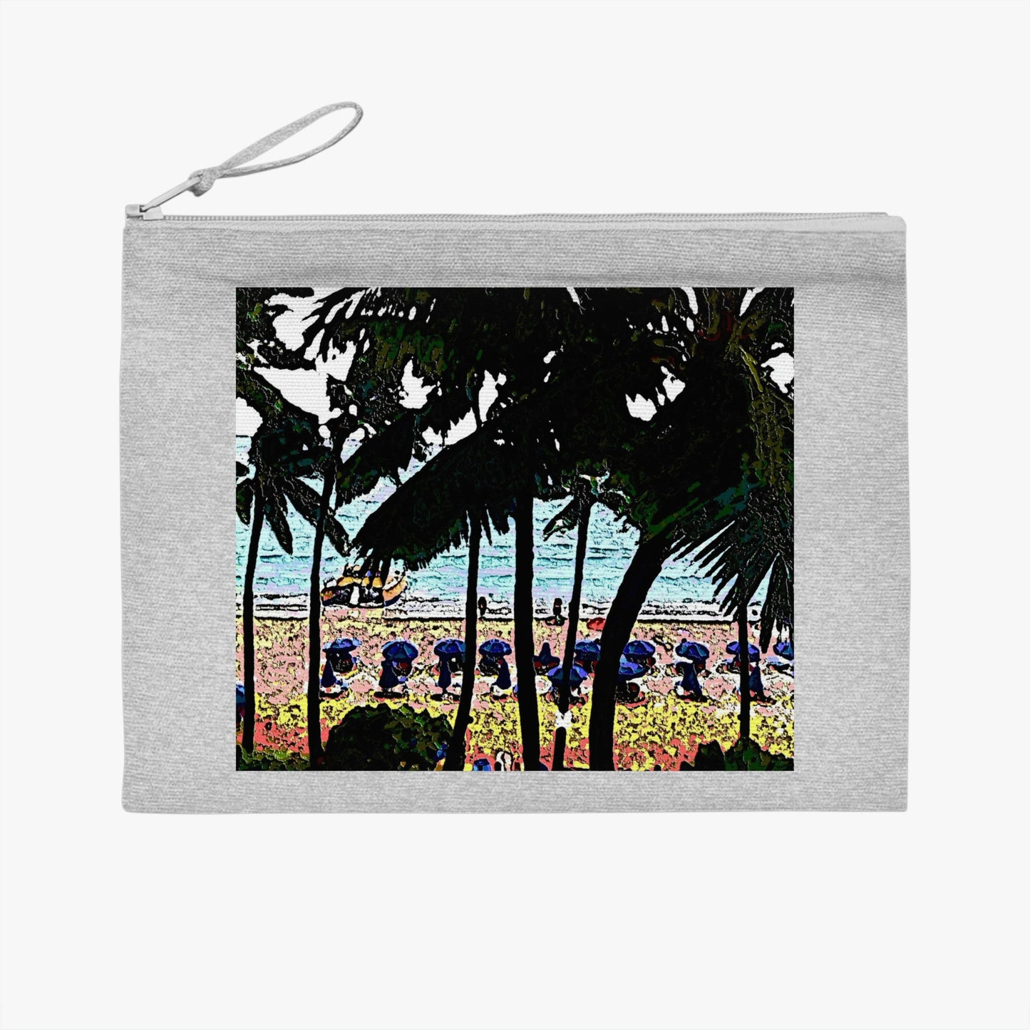 Pencil Case ... "A Beautiful Beach Amongst The Palms" ... The Outrigger Waikiki, Honolulu, Oahu ... Original Works ...