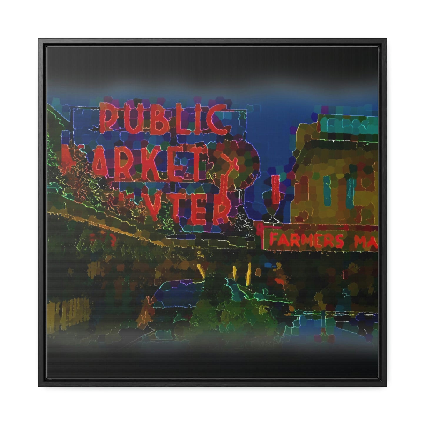 Gallery Canvas Wraps, Square Frame ... PPM: Pike Place Market ... Original Work ... Winter 2022 ...