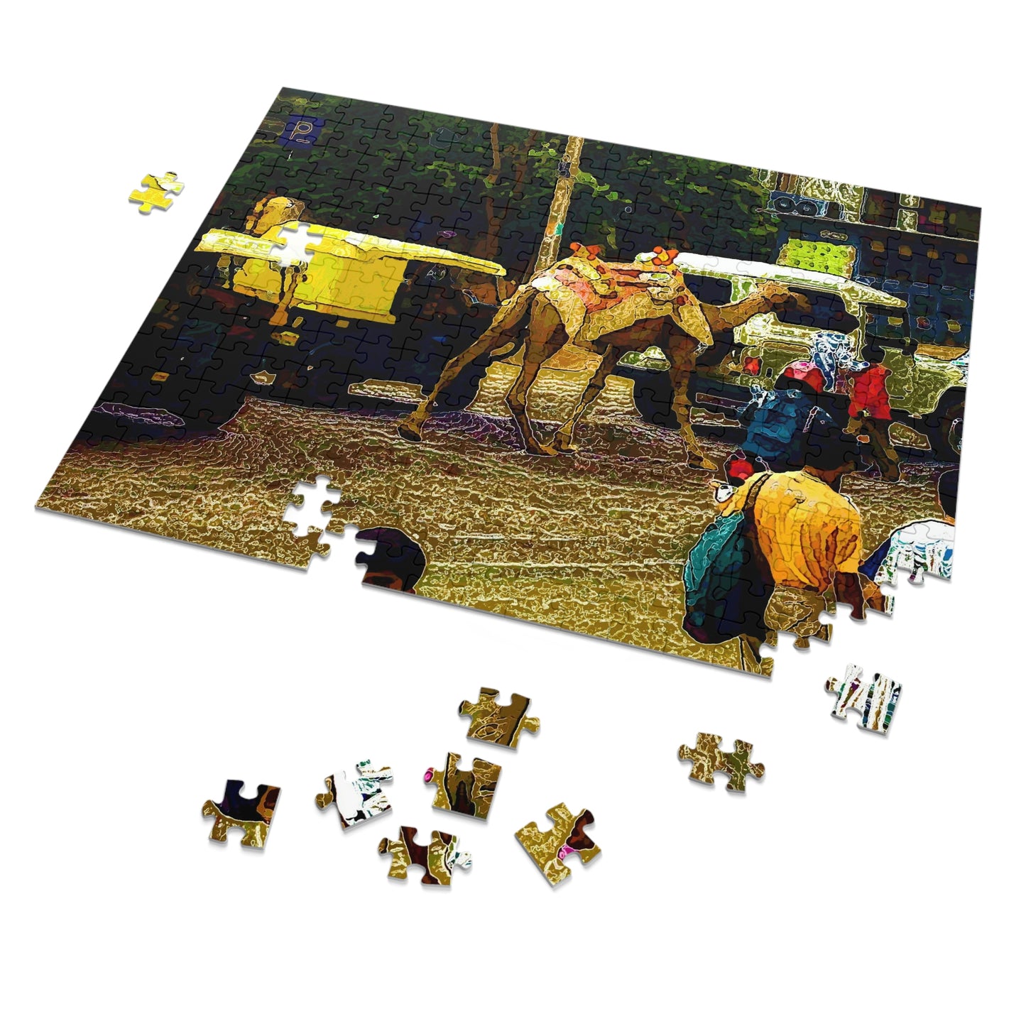 Jigsaw Puzzle (30, 110, 252, 500,1000-Piece) ... "Truckin'-Up-To-Buffalo ... 'Oops - Wrong Country' ... Truckin'-Up-To-New Delll -'E' ... " ... (Delhi, India) ... 5July2007. Original Works ...