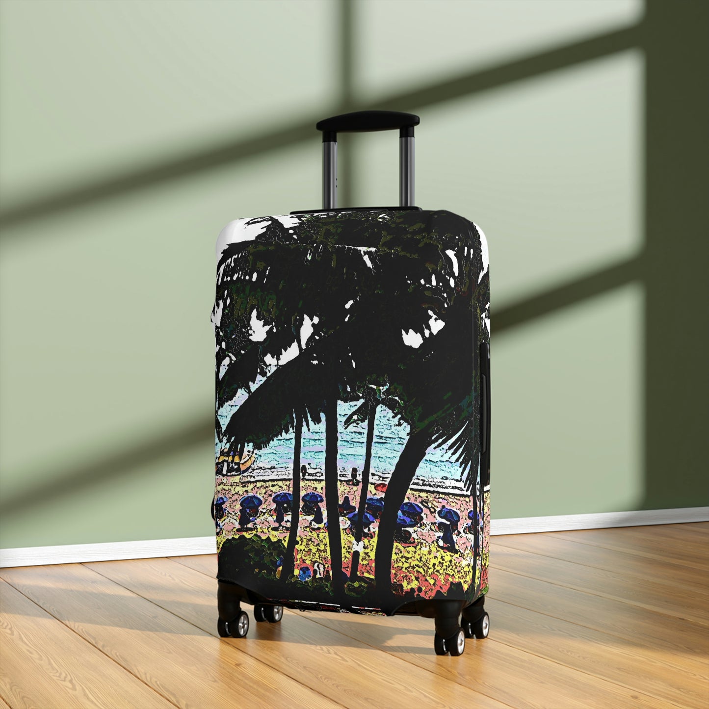Luggage Cover ... "A Beautiful Beach Amongst The Palms" ... The Outrigger Waikiki, Honolulu, Oahu ... Original Works ...