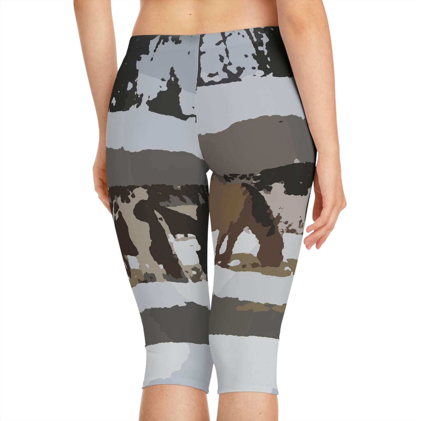 Women's Capri Leggings ... "For The Equine Enthusiast In The Family" ... Ride-Away ...!