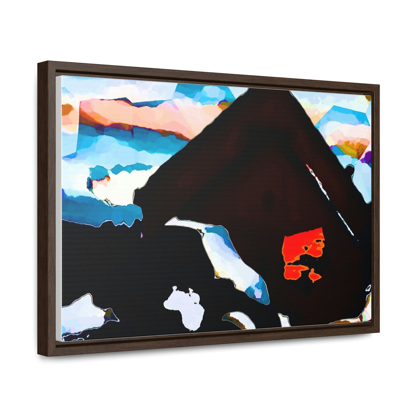 Gallery Canvas Wraps, Horizontal Frame ... After An Intense Snow Storm ... 'Digging Out' ... A Vehicle & Cabin "In The Mountains" ... March 2023 ... Original Works ...