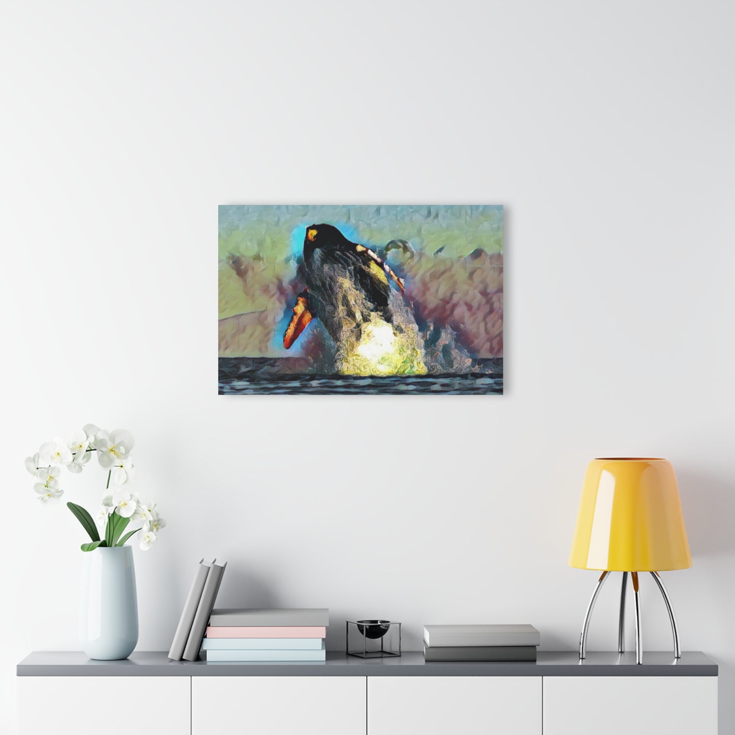 Acrylic Prints (French Cleat Hanging) ... An Extraordinary Humpback Breach ... 'With Explosive Energy' ... Family Archives (KPH) ... Circa: 21st Century. Maui, HI ... Original Works ...