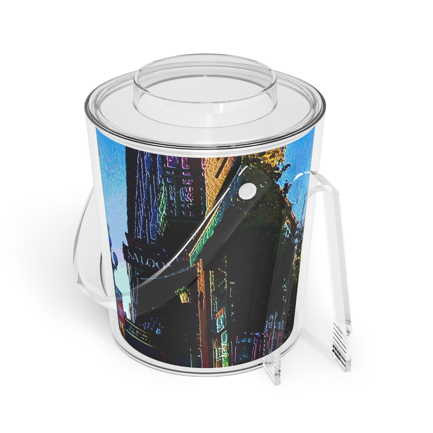 Ice Bucket with Tongs ...  Pioneer Square & Smith Tower ... 'That World Famous View' ... Colleague Supplied Photo ... Original Works ...