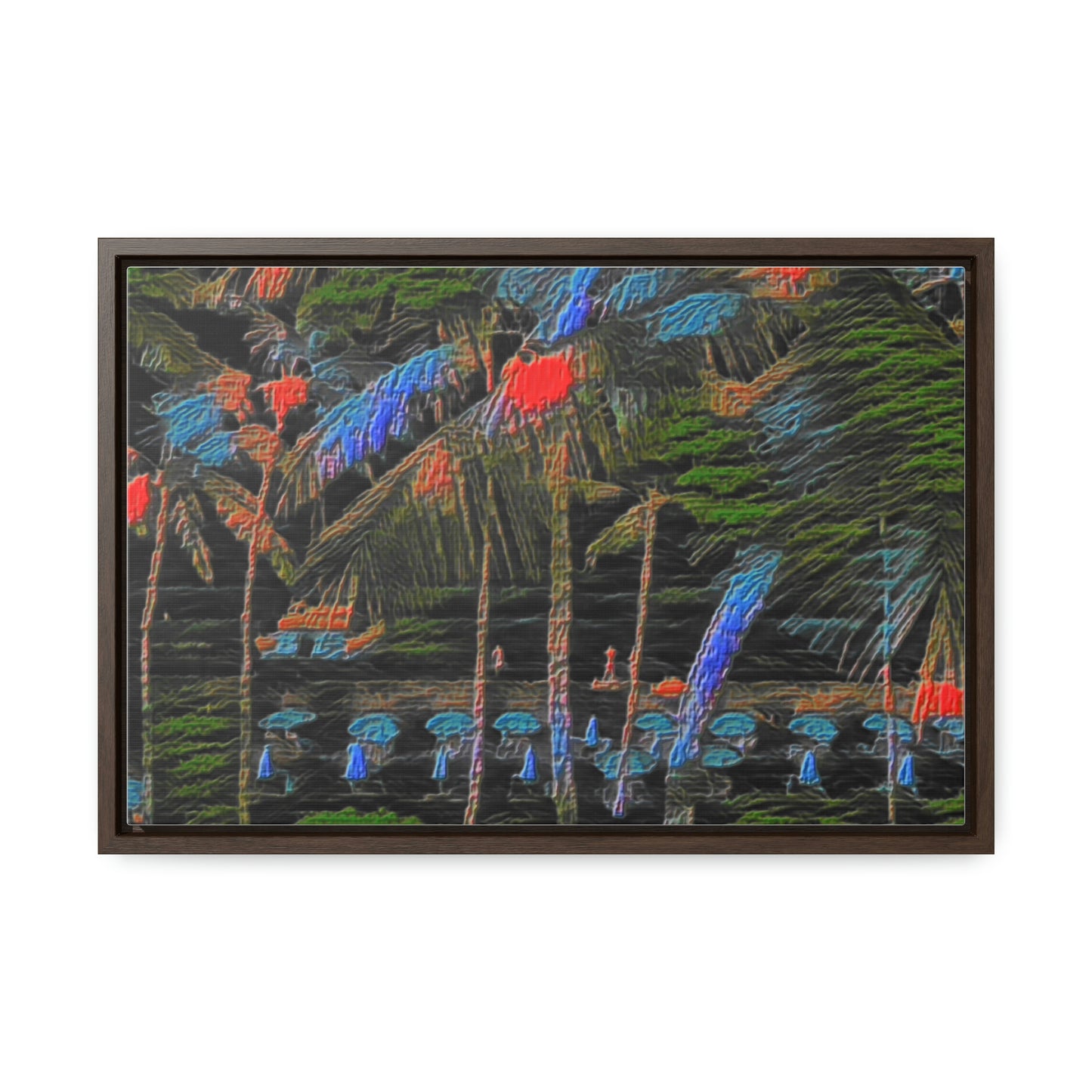 Gallery Canvas Wraps, Horizontal Frame ... "The Royal Hawai'ian: Waikiki Beach_Beach" ... Honolulu, HI ... Ocotber 2014 (Halloween) ... Original Works ...