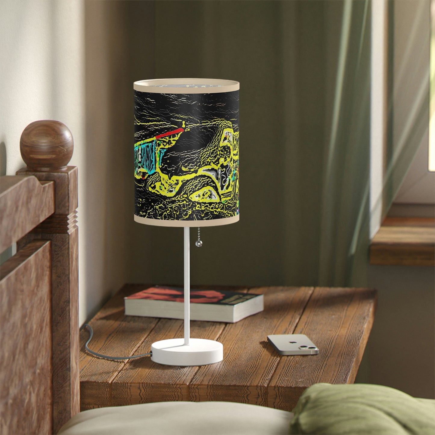 Lamp on a Stand, US|CA plug ... "Snow Vehicle In Snow Storm At-Rest" ... Circa 12Mar23 ... Central Idaho ... 18-Hours Rendering Time: Original Works ...