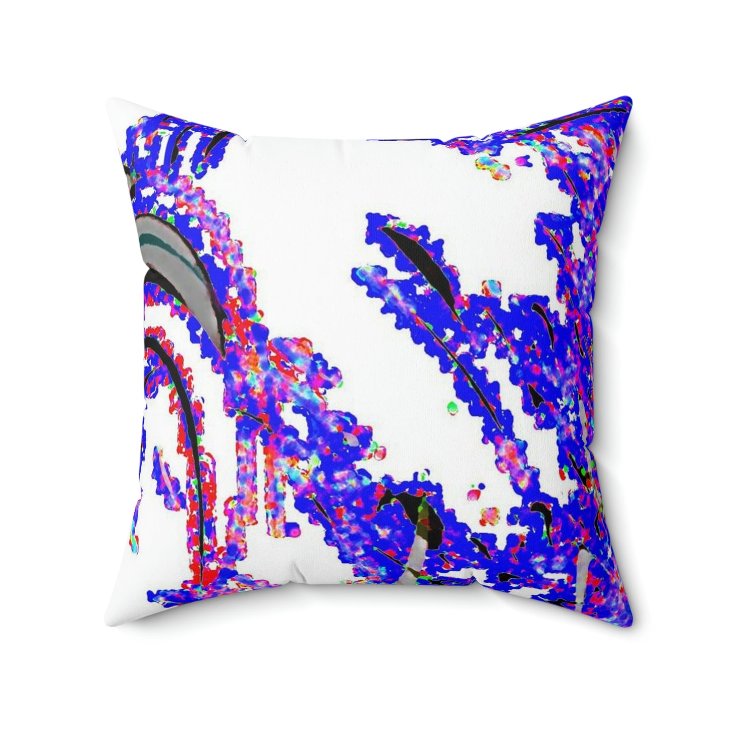 Spun Polyester Square Pillow ... "Waning Moon" ... Central Idaho ... October 2022 ... Rendering Time: 22 Hours ... Original Works ...