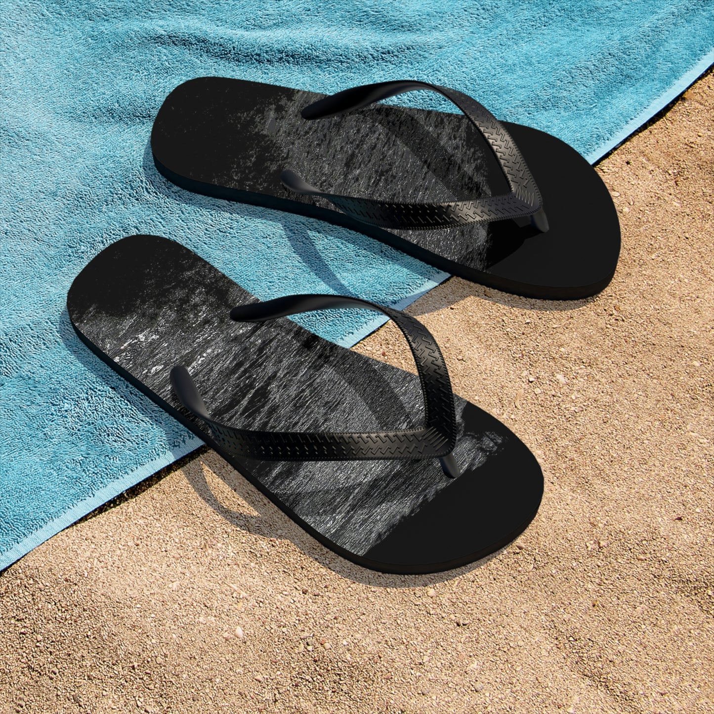 Unisex Flip-Flops ... Guys & Gals ... "Flip These On ... Then Flip'Em Off ... & Enjoy The Refreshing Swim ..."