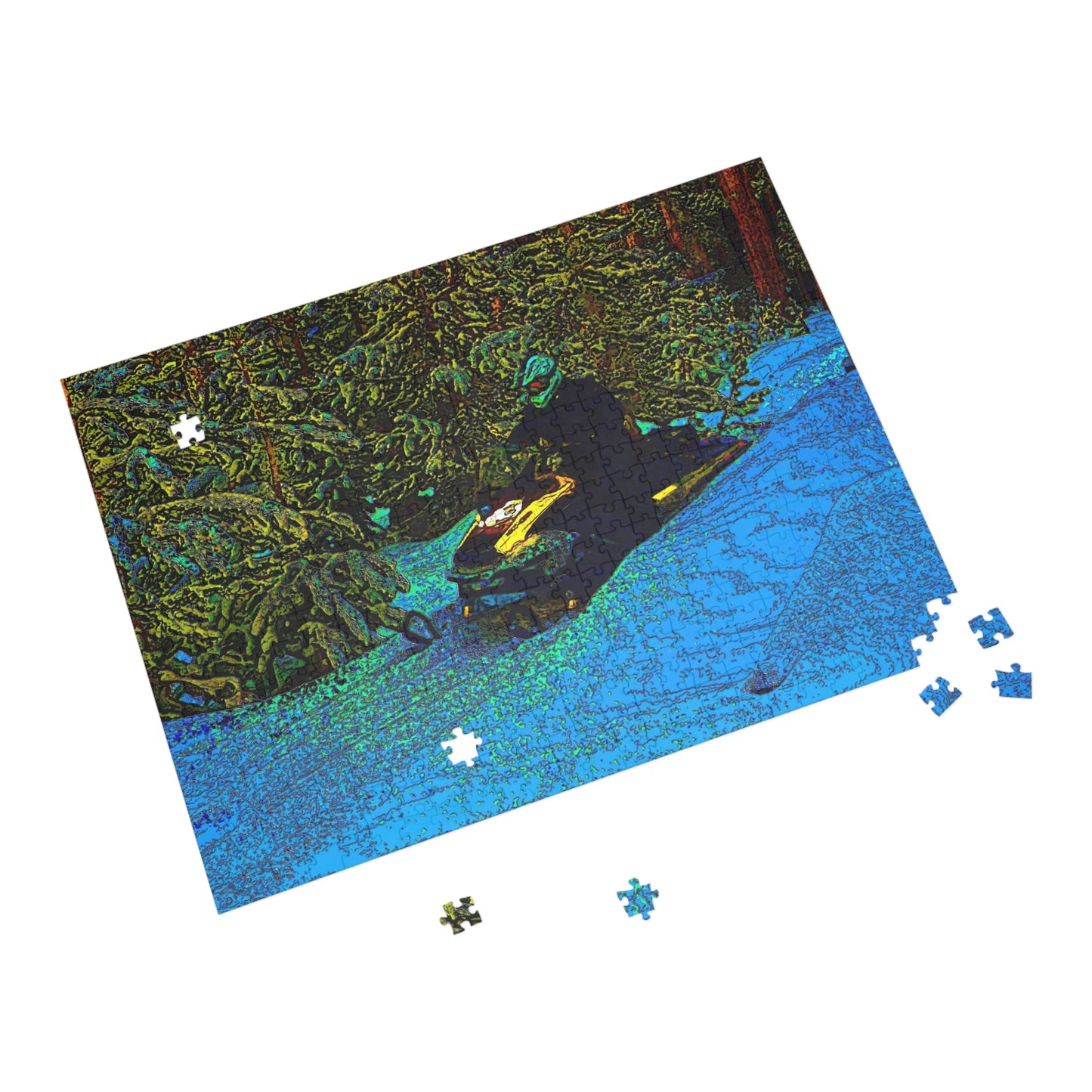 Puzzle (96, 252, 500, 1000-Piece) ... Yep ... "Another Day ... Riding Through The Wilderness ... " ... February 2023 ... Original Works ...