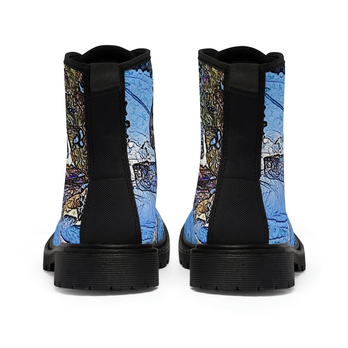 Men's Canvas Boots ... Blasting Through-The-Powder ... 'Central Idaho Mounains ... ' 2Dec22 ...