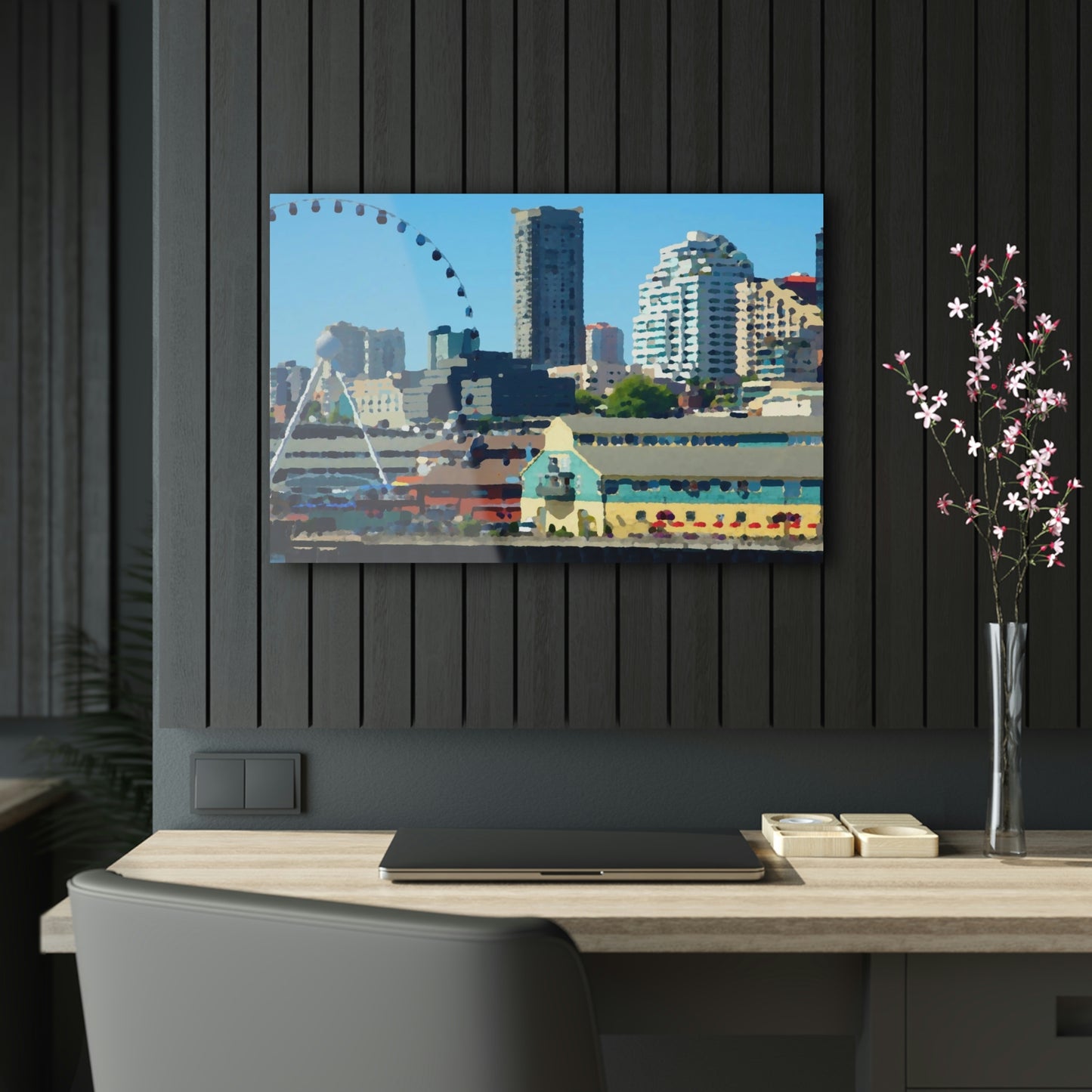 Acrylic Prints ... That Classic Wheel ... 'Seattle's Wheel' ... & Old Classic Waterside Vendors ...  'Family Archives' ... Original Works ...