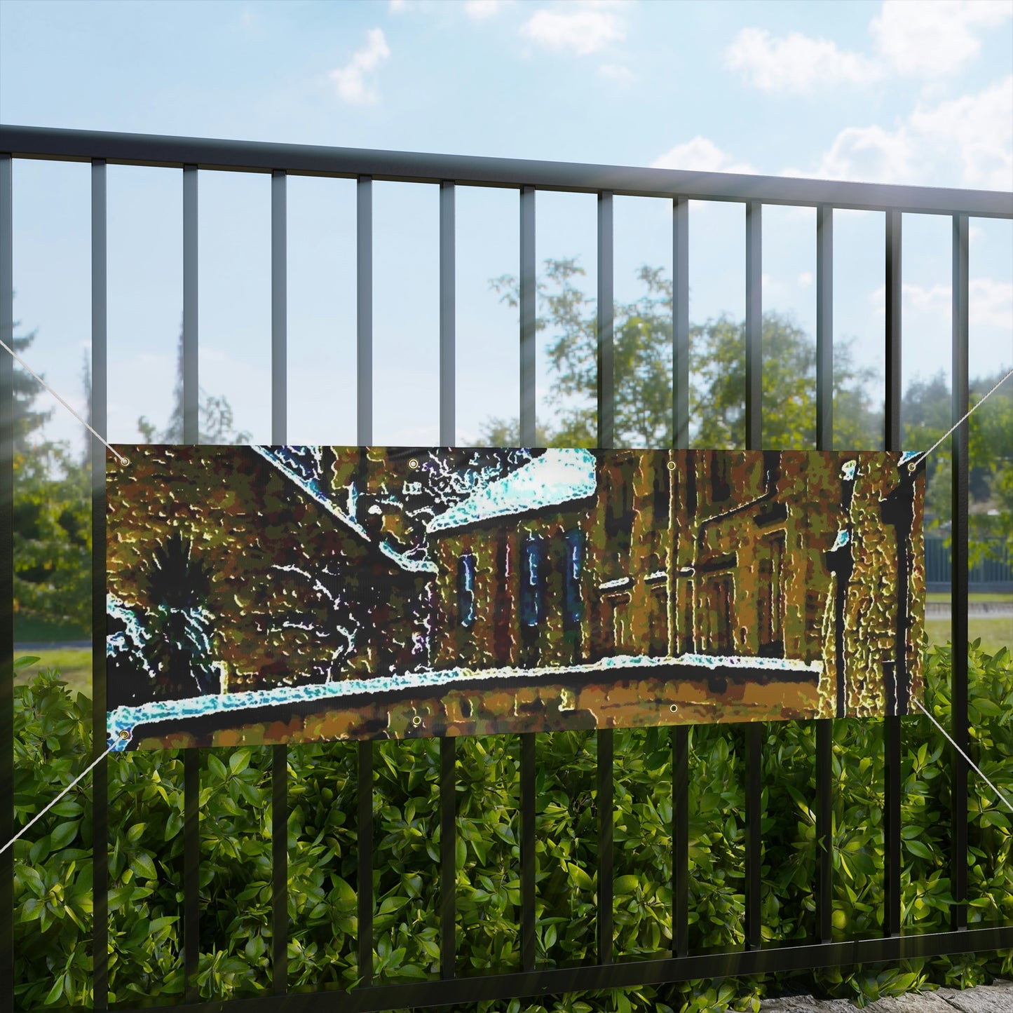 Matte Banner ... Walikng The Streets & Alleys ... 'Strolling The Canals ... '  ... Original Works  ...
