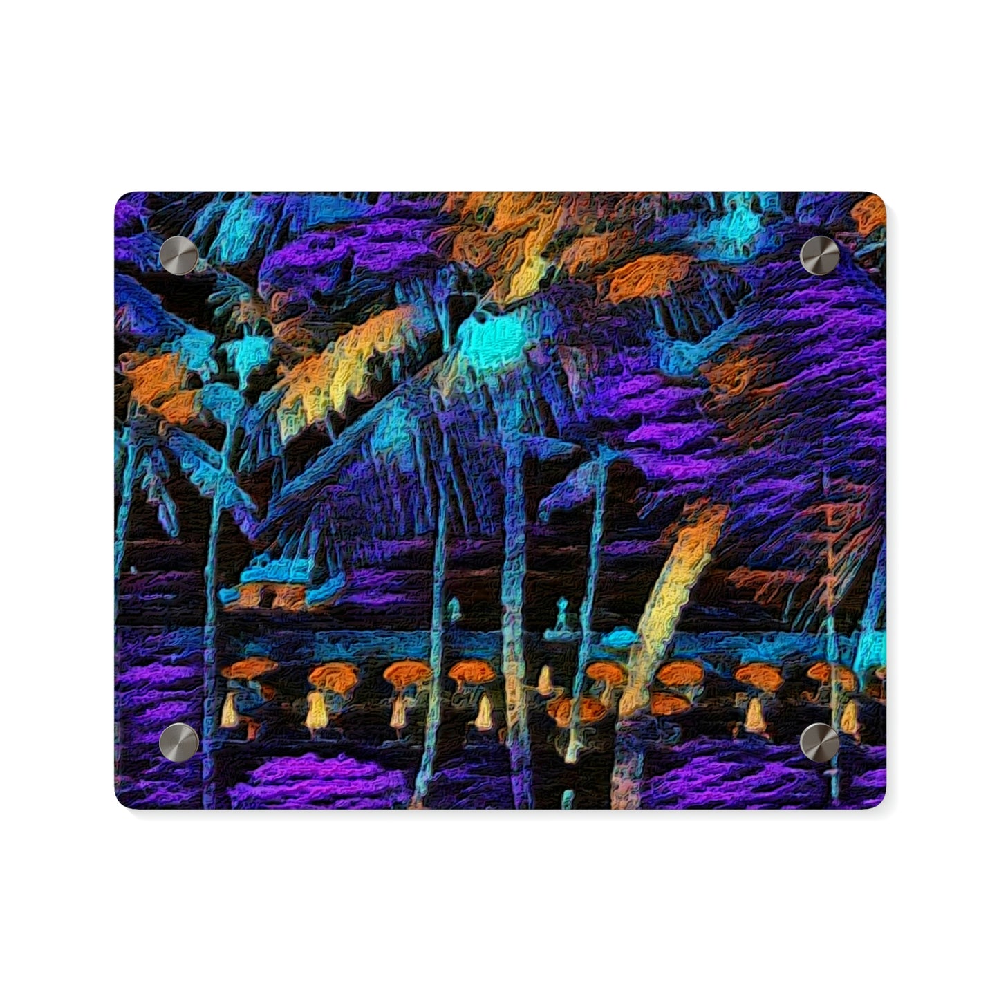 Acrylic Wall Art Panels ... "The Royal Hawai'ian: Waikiki Beach_Beach" ... Honolulu, HI ... Ocotber 2014 (Halloween) ... Original Works ...
