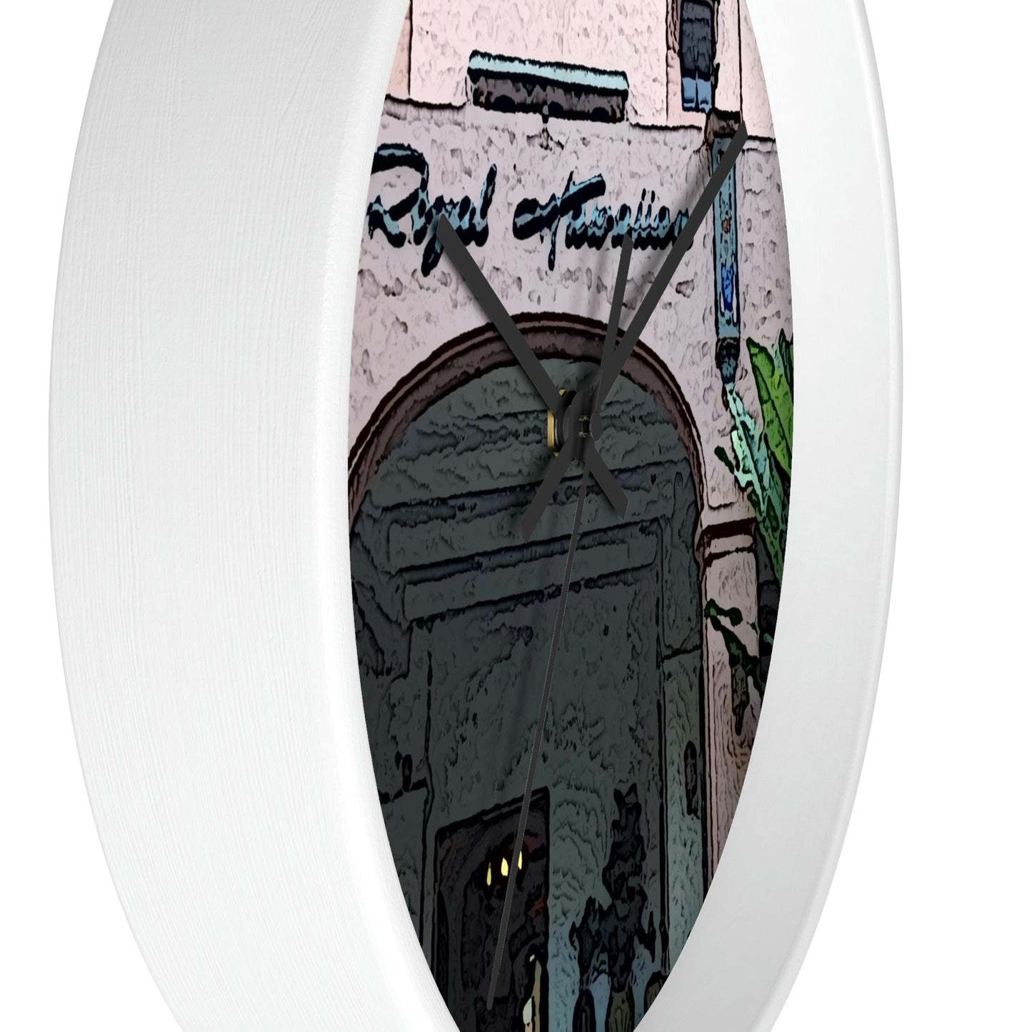 Wall clock ...  "La Grande Entree" At: 'The Pink Palace' ... The Royal Hawai'ian ... Honolulu, HI ... '27Oct2014' ... Original Works ...
