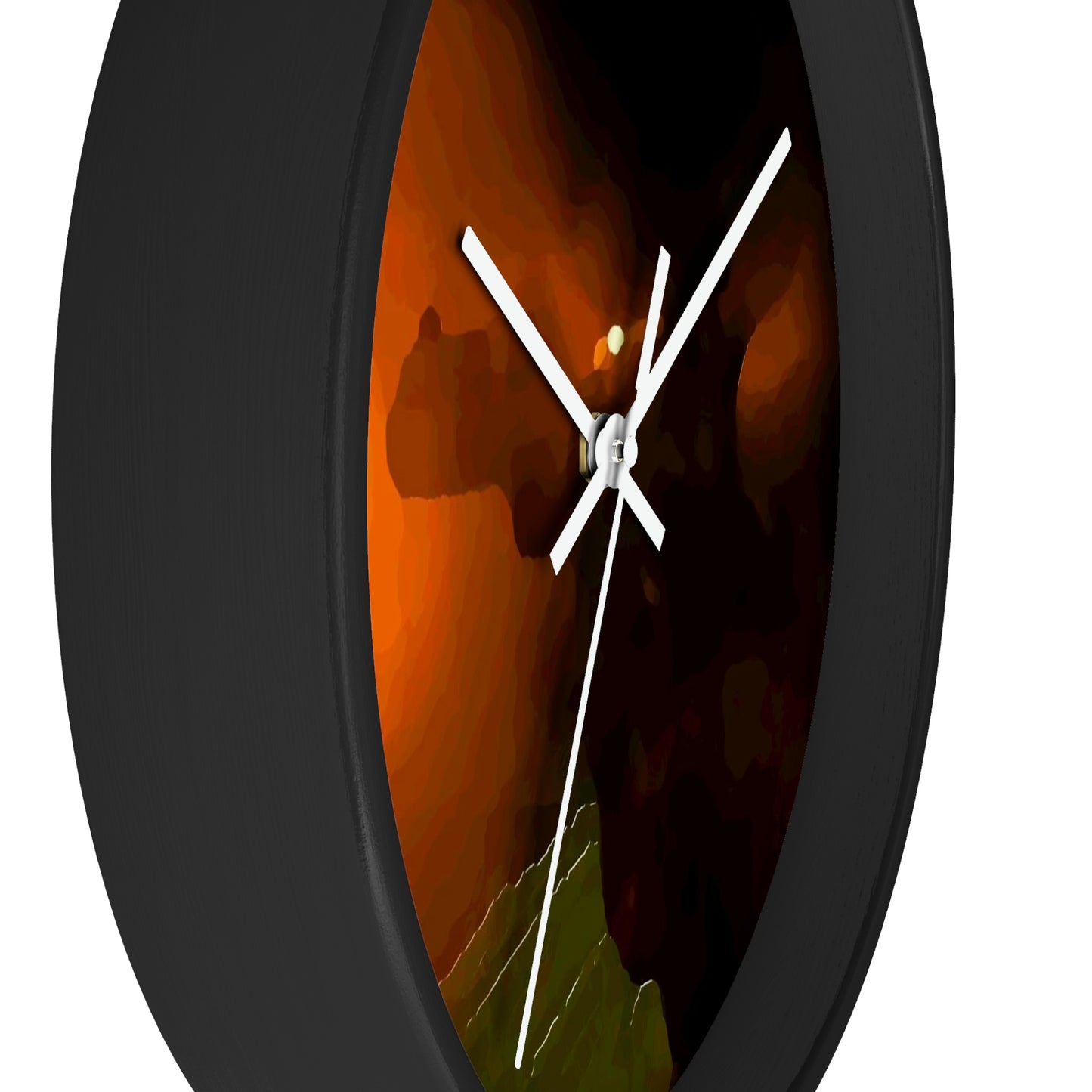 Wall clock ... Ruger .357 Magnum Early-Morning-Target-Practice ... 'Circa April 2022' ... Original Works ...